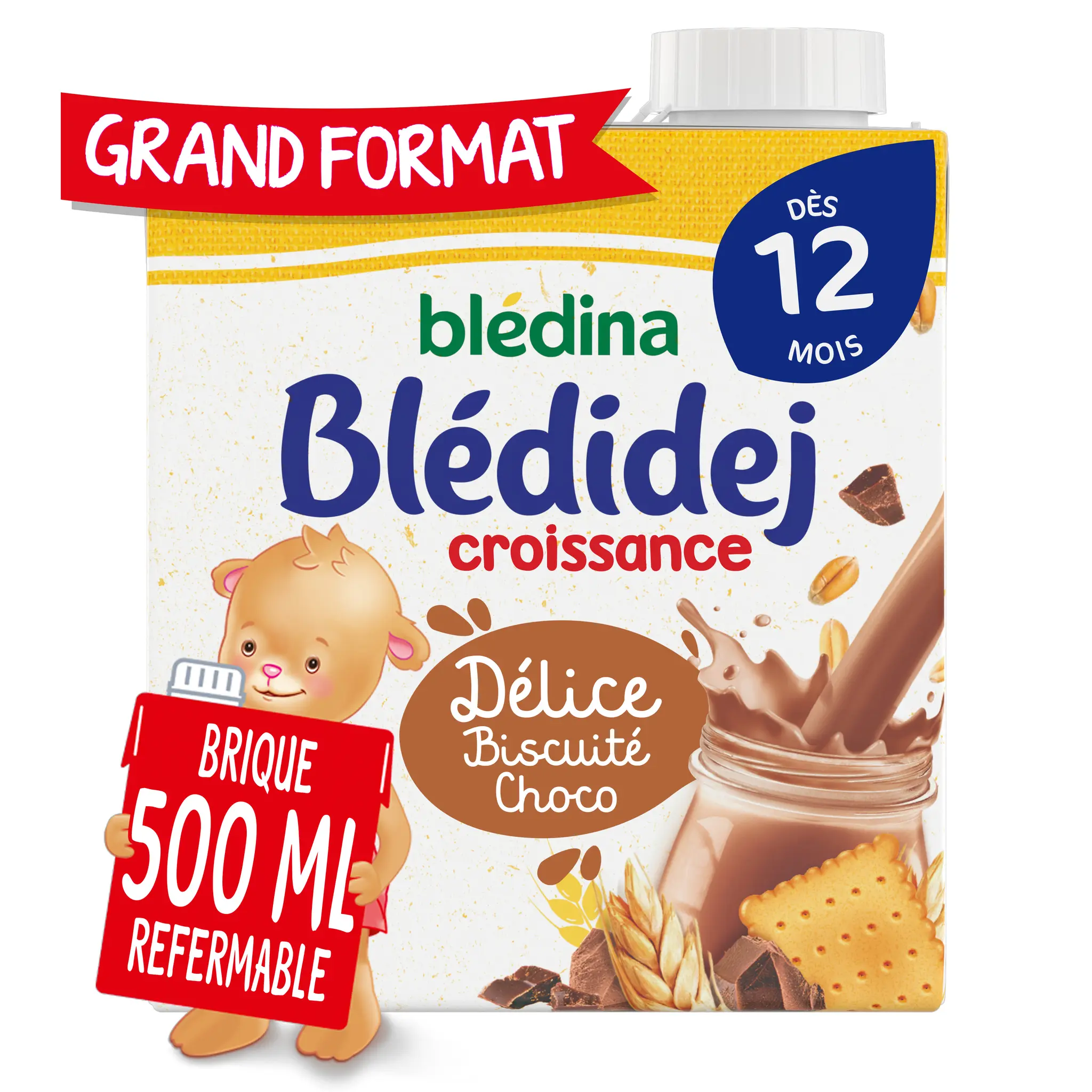 BLEDIDEJ Céréales lactées biscuité choco dès 12 mois
