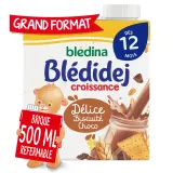 BLEDIDEJ Céréales lactées biscuité choco dès 12 mois