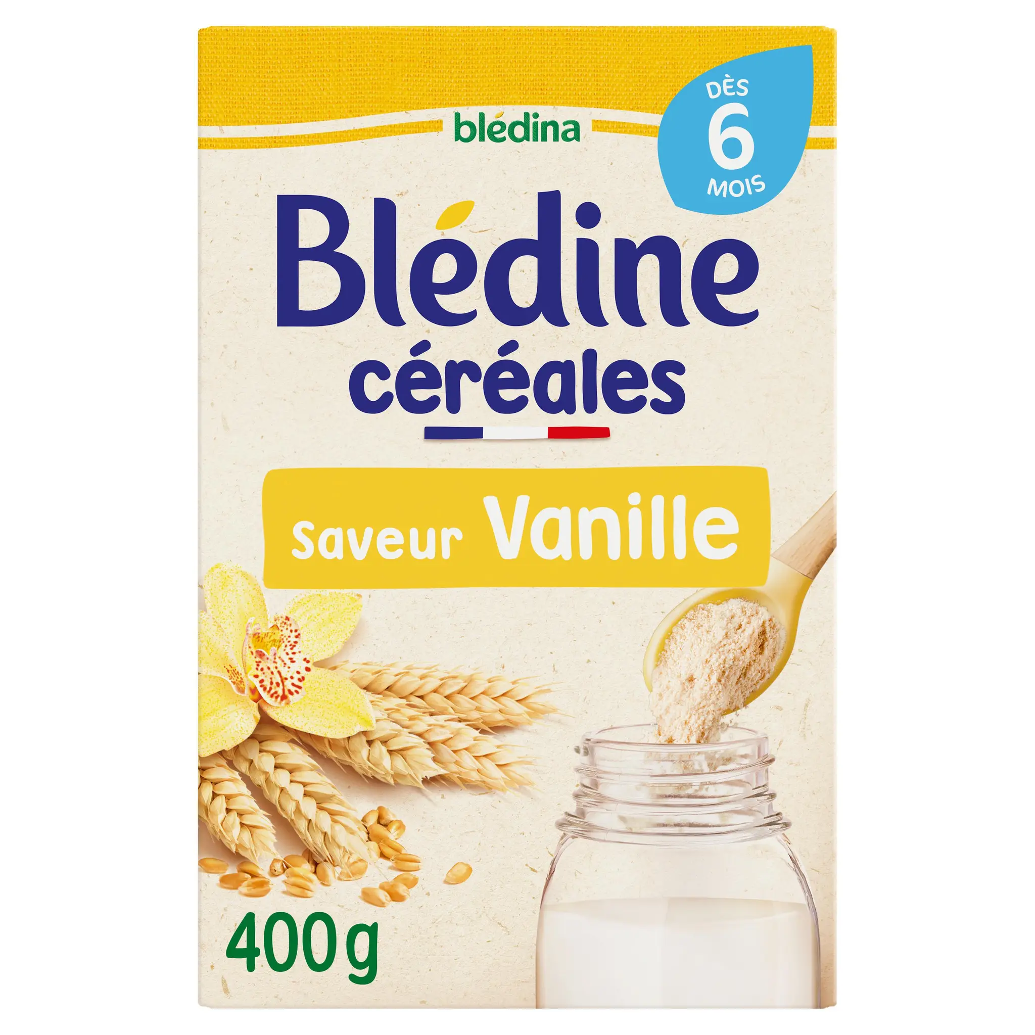 BLEDINA Blédine Céréales en poudre blé et vanille dès 6 mois