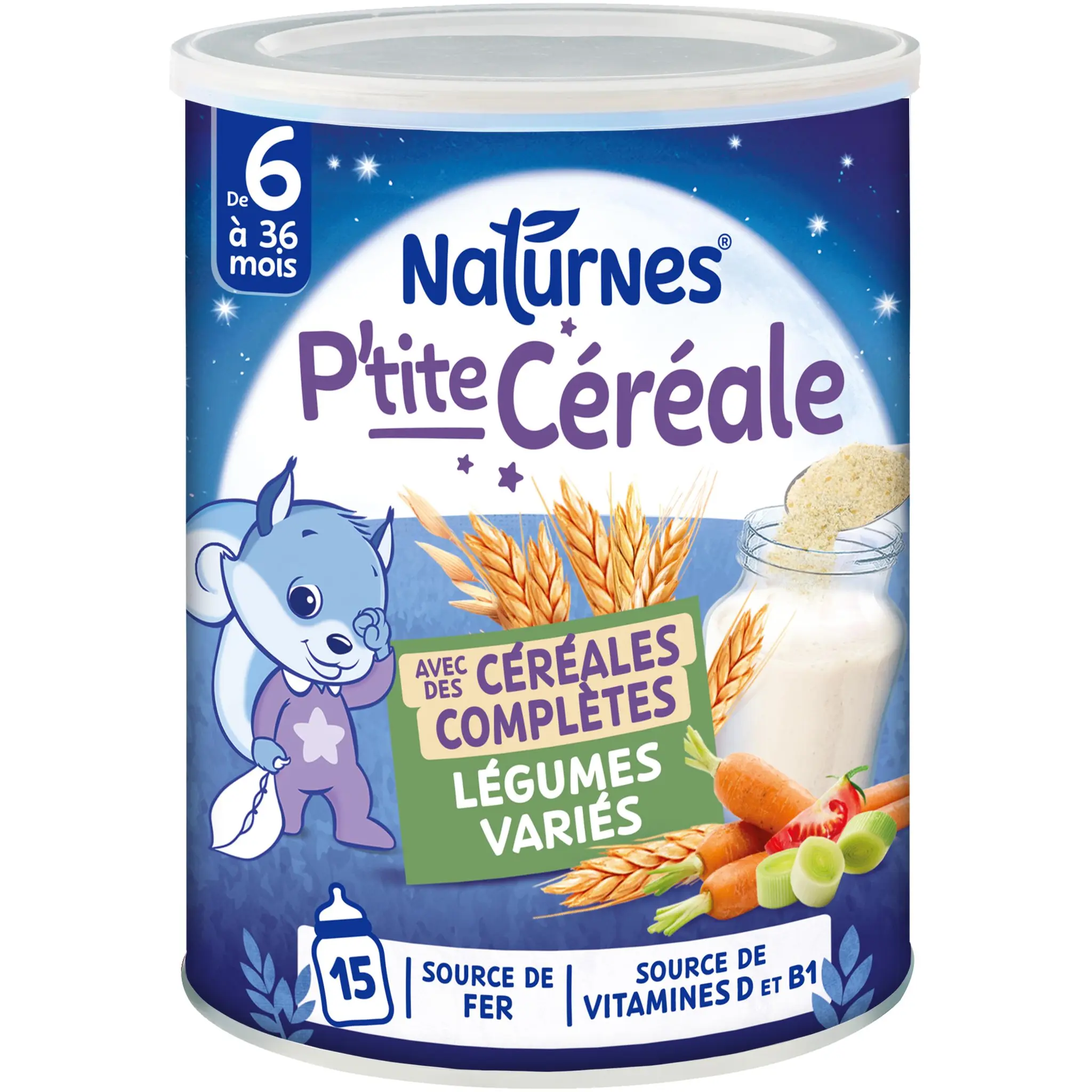 NATURNES P'tite céréale Légumes variés en poudre dès 6 mois