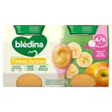 BLEDINA Petit pot dessert pommes bananes dès 4/6 mois
