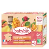 BABYBIO Compote pommes framboises bio dès 6 mois