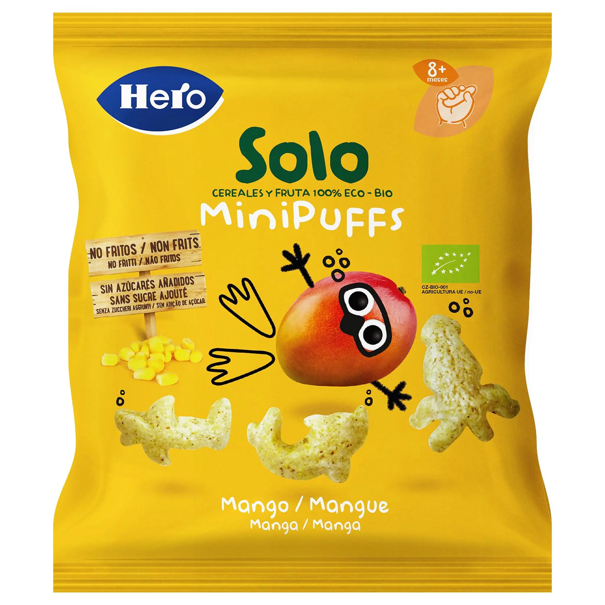 HERO Solo minipuffs Snack à la mangue bio dès 8mois