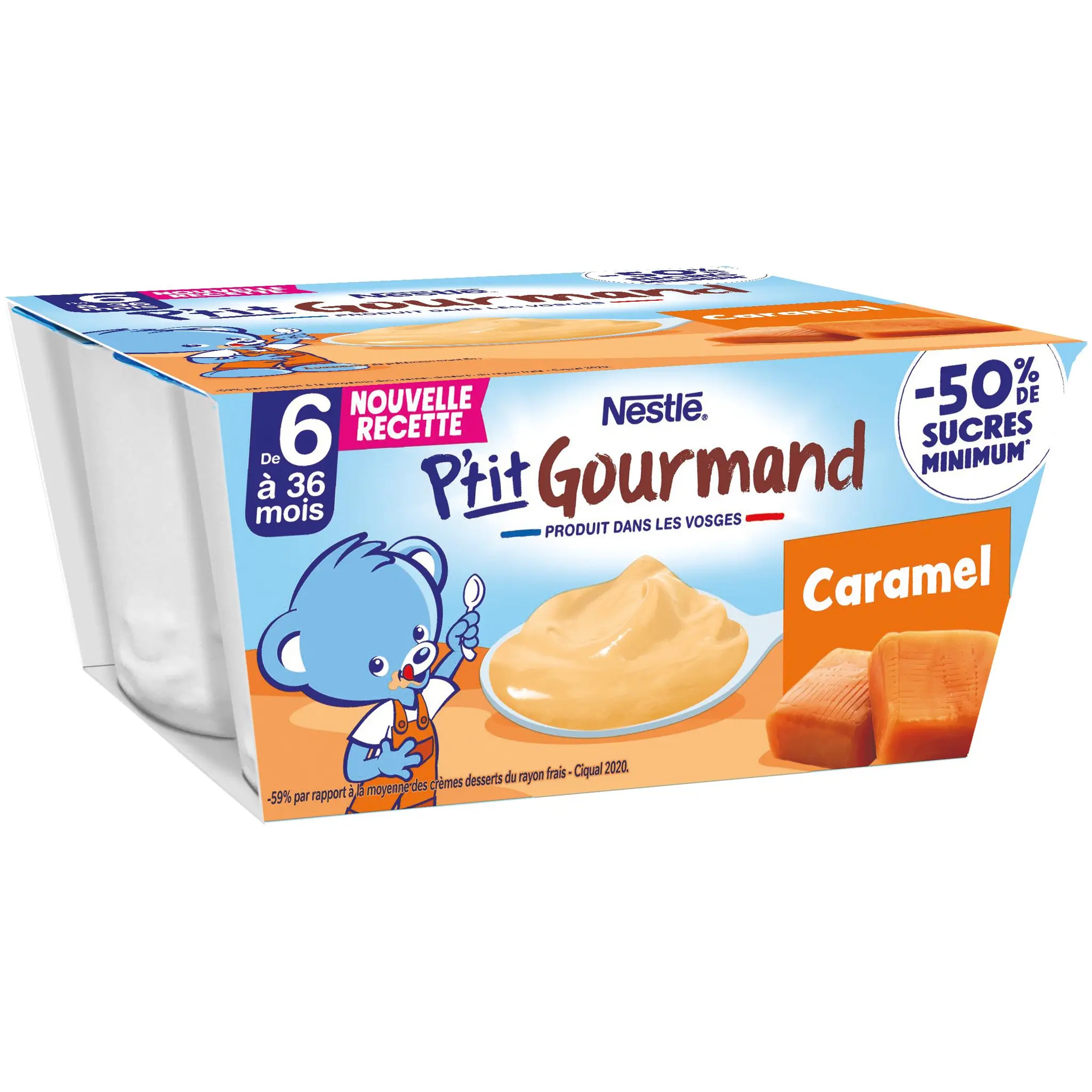 NATURNES P'tit gourmand Petits pots au caramel dès 6 mois
