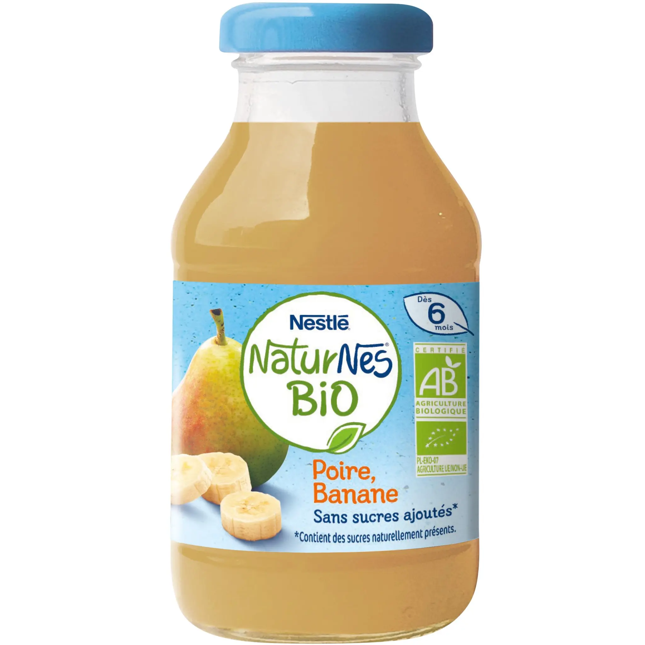 NESTLE Naturnes bio Jus de poire banane dès 6 mois sans sucres ajoutés