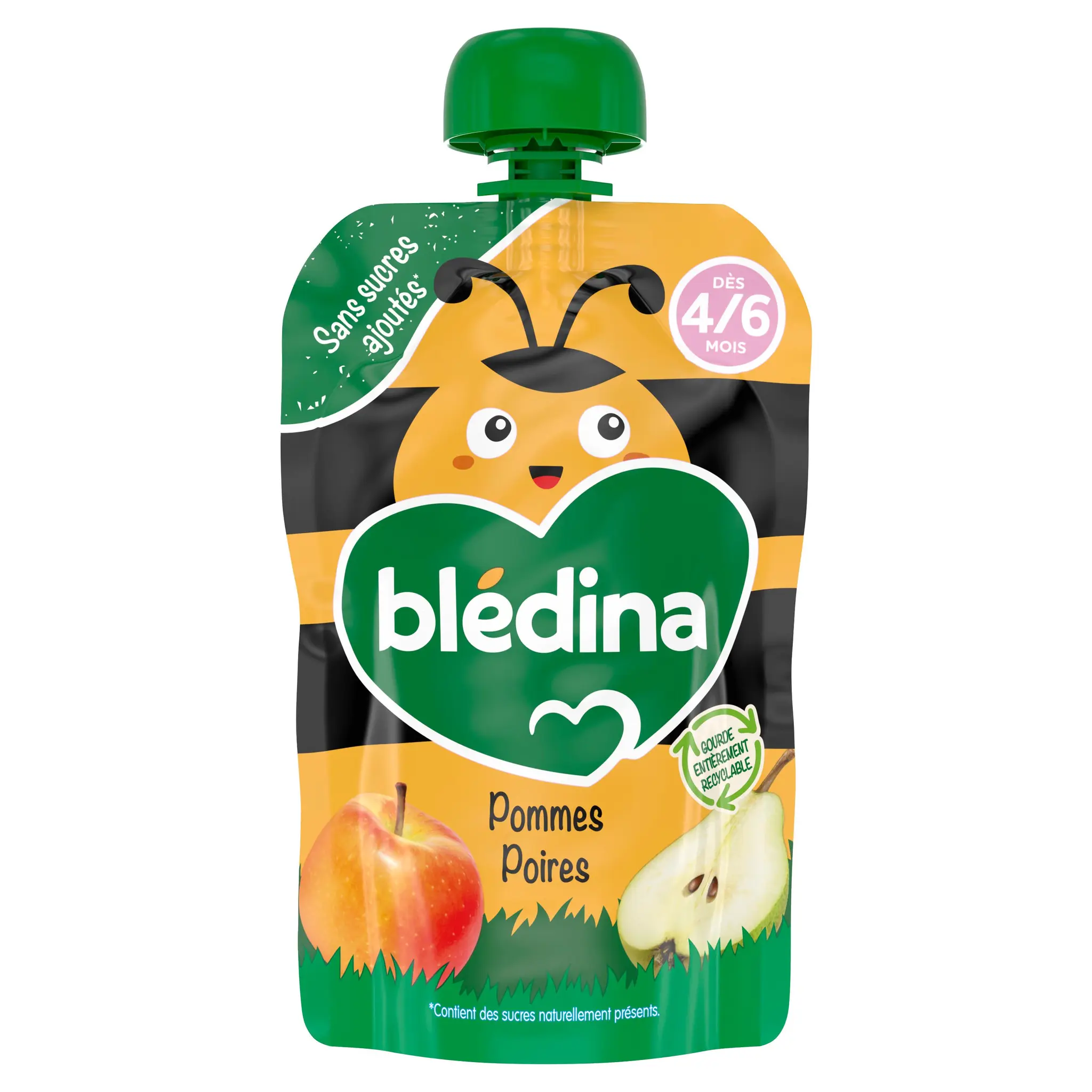 BLEDINA Gourde fruits pommes poires dès 4 mois