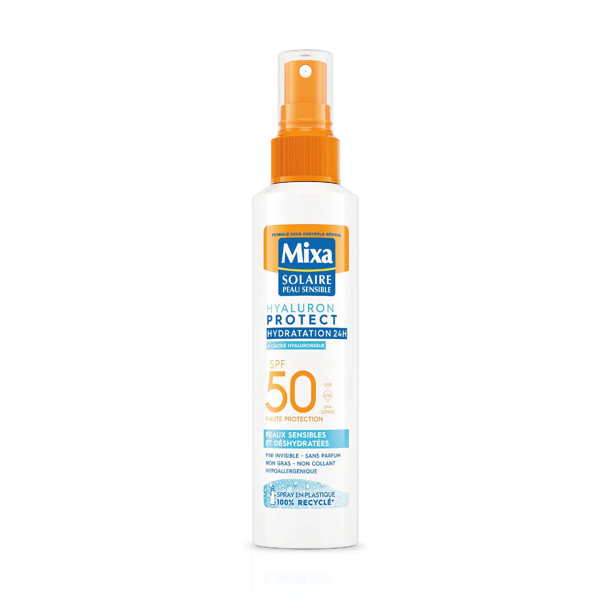 MIXA Hyaluron protect spray protecteur SPF50 peaux sensibles