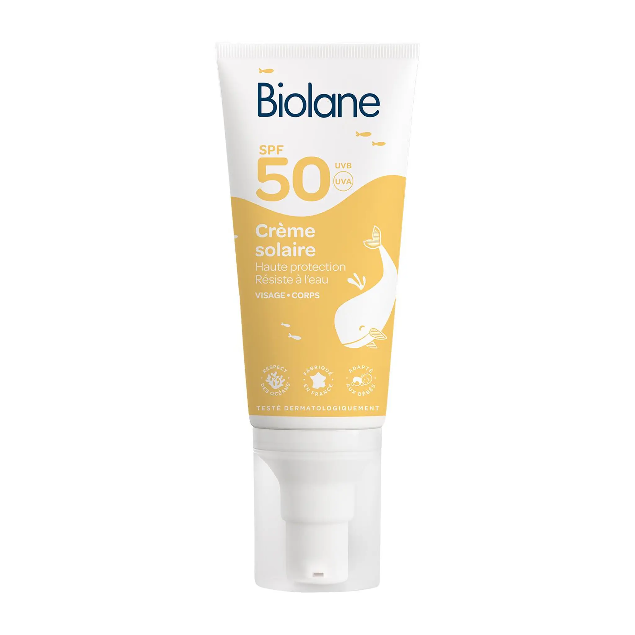 BIOLANE Crème solaire visage et corps SPF50