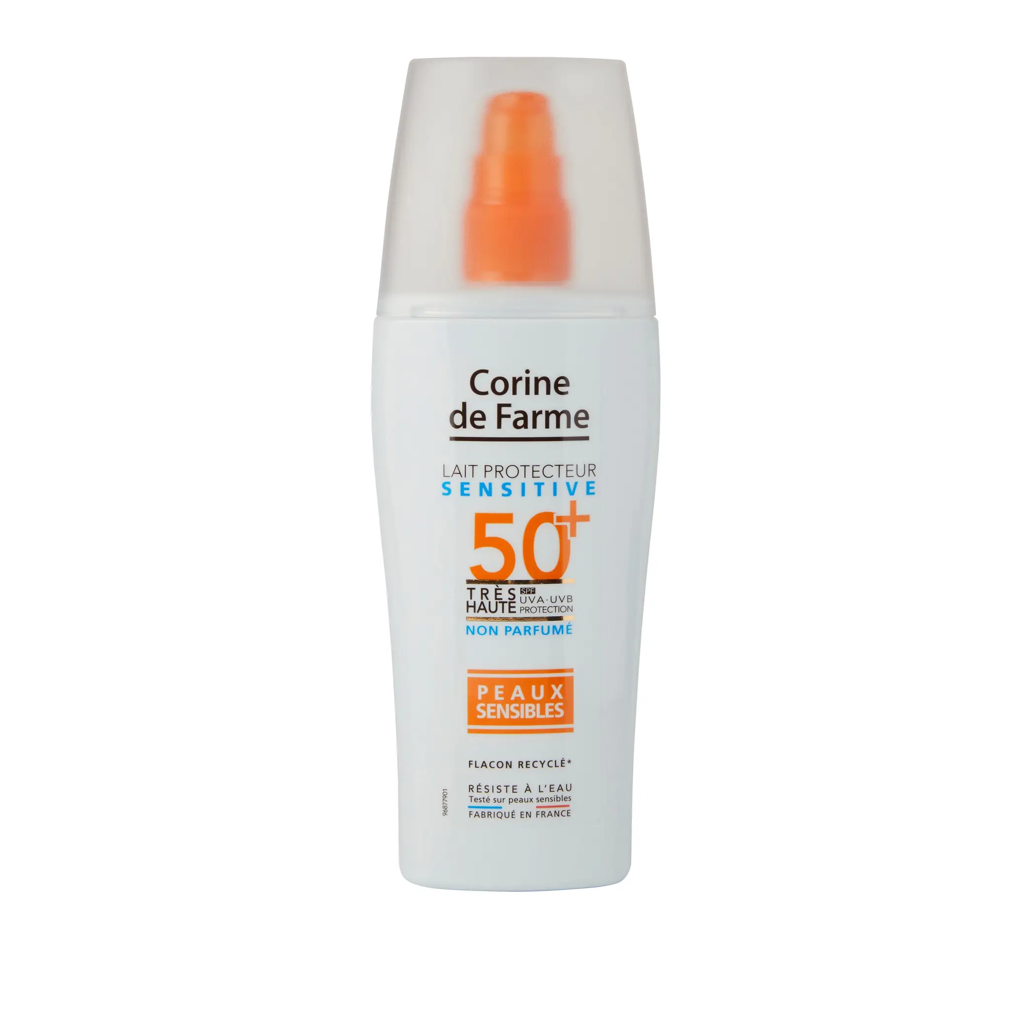 CORINE DE FARME Lait protecteur sensitive SPF50+ peaux sensibles