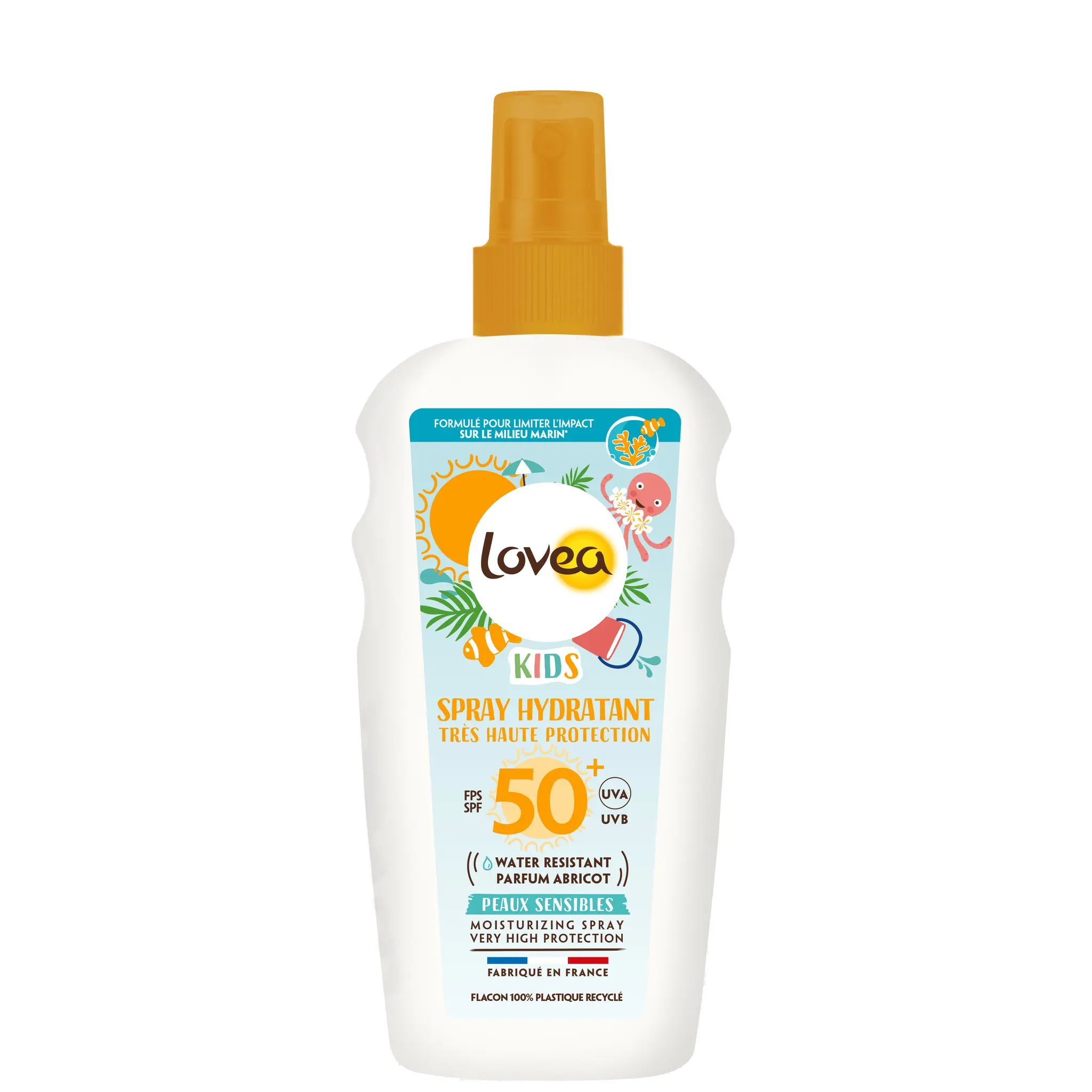 LOVEA Spray solaire pour enfants hydratant très haute protections FPS50+