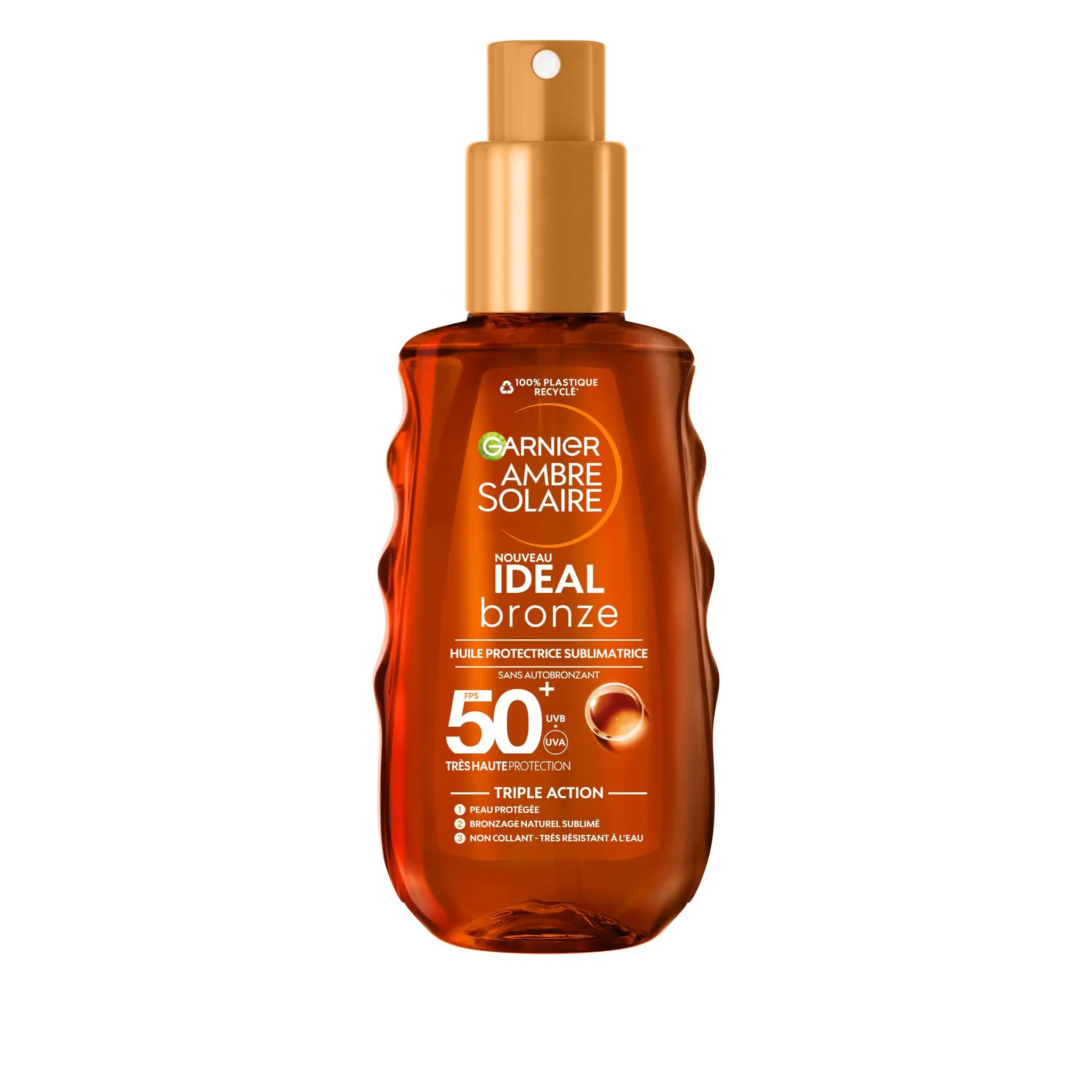 GARNIER Ambre Solaire Idéal Bronze Huile protectrice sublimatrice SPF 50
