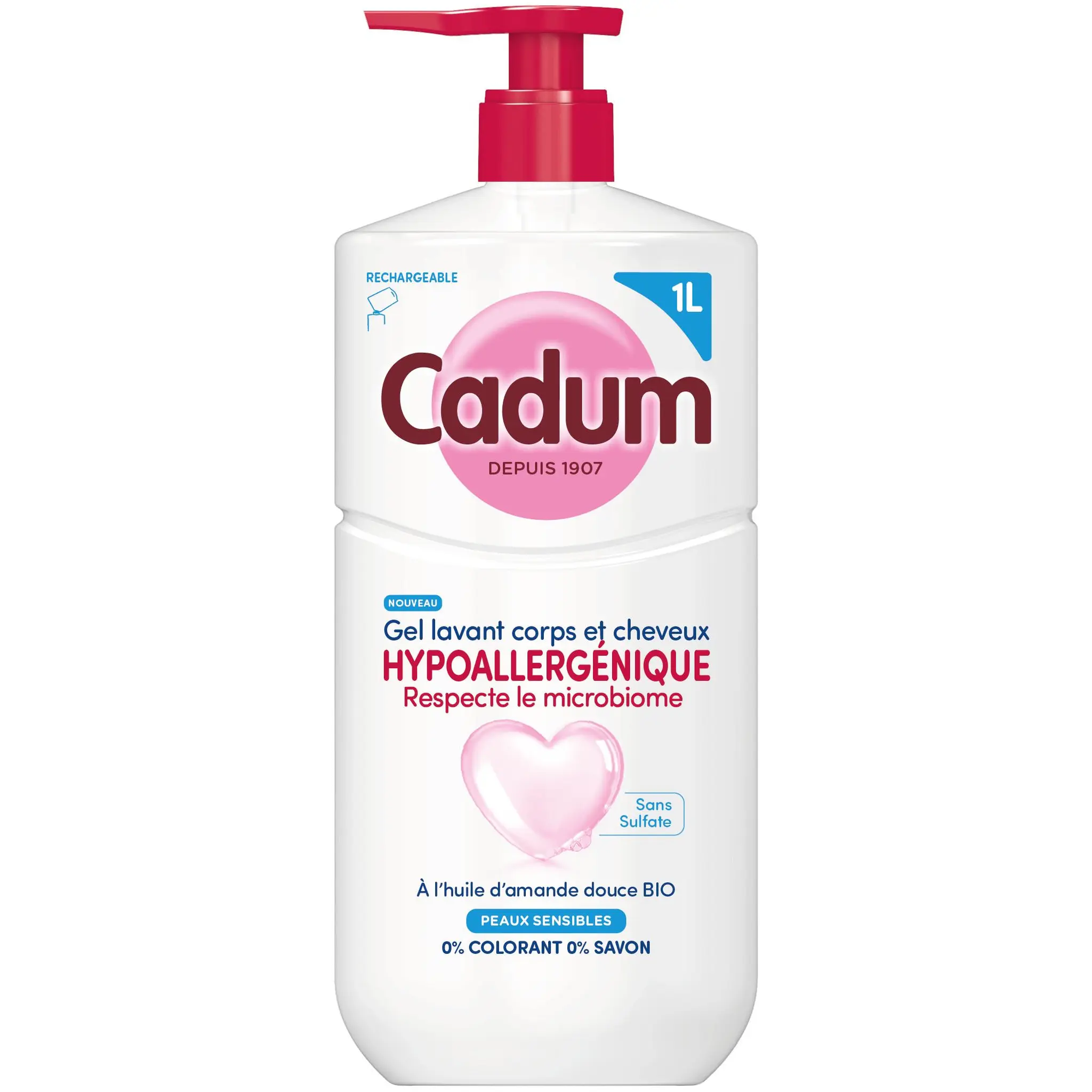 CADUM Gel lavant corps et cheveux hypoallergénique