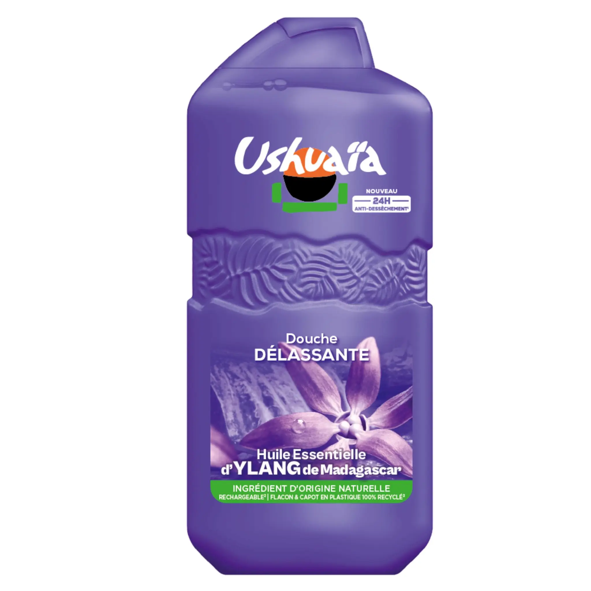 USHUAIA Gel douche délassant à l'huile essentielle d'ylang de Madagascar