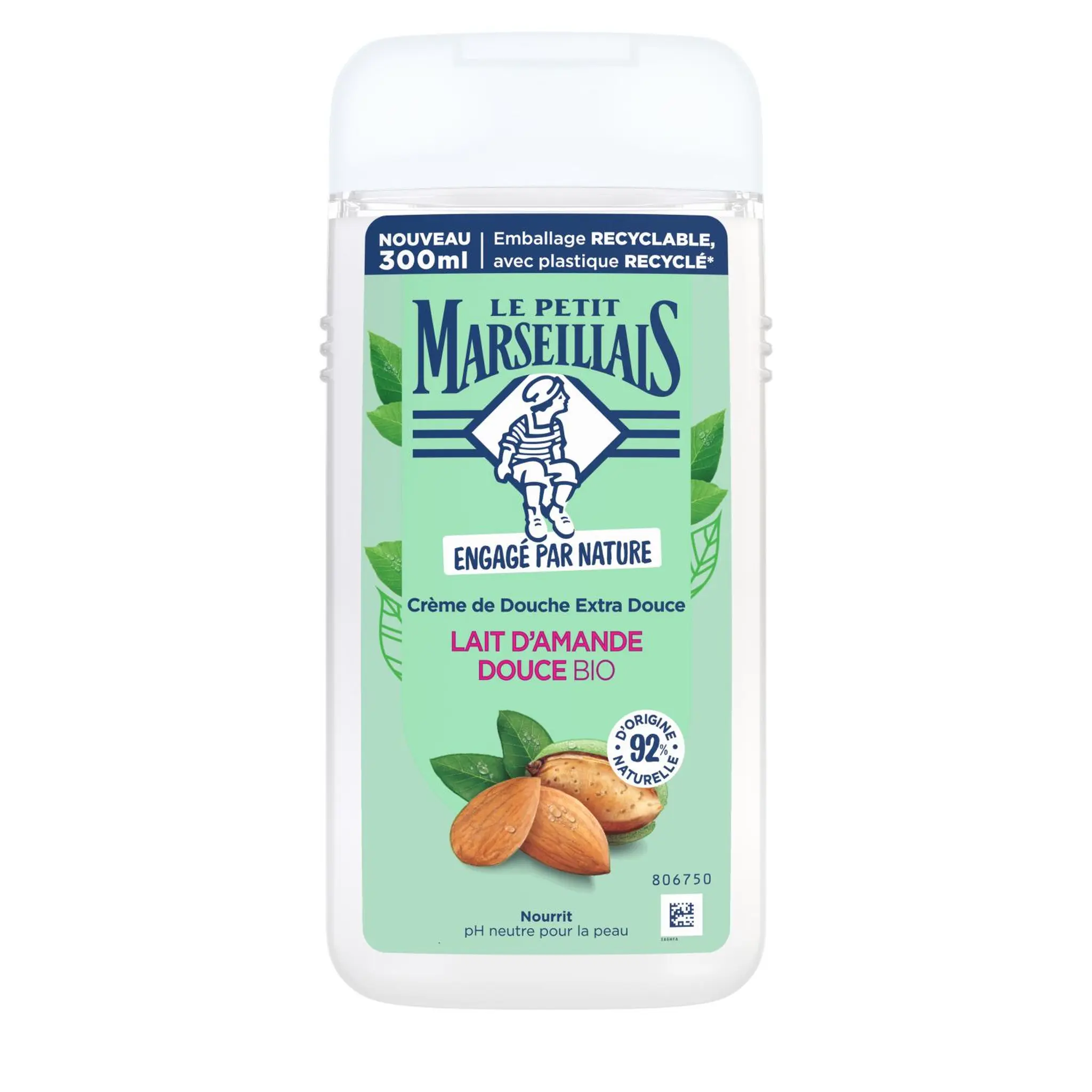 LE PETIT MARSEILLAIS Gel douche lait d'amande douce bio