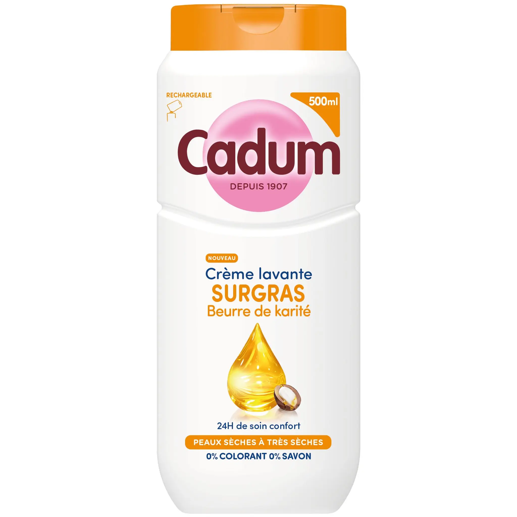 CADUM Crème lavante surgras au beurre de karité