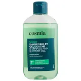 COSMIA Shampoing et gel douche sport 3en1 parfum boisé