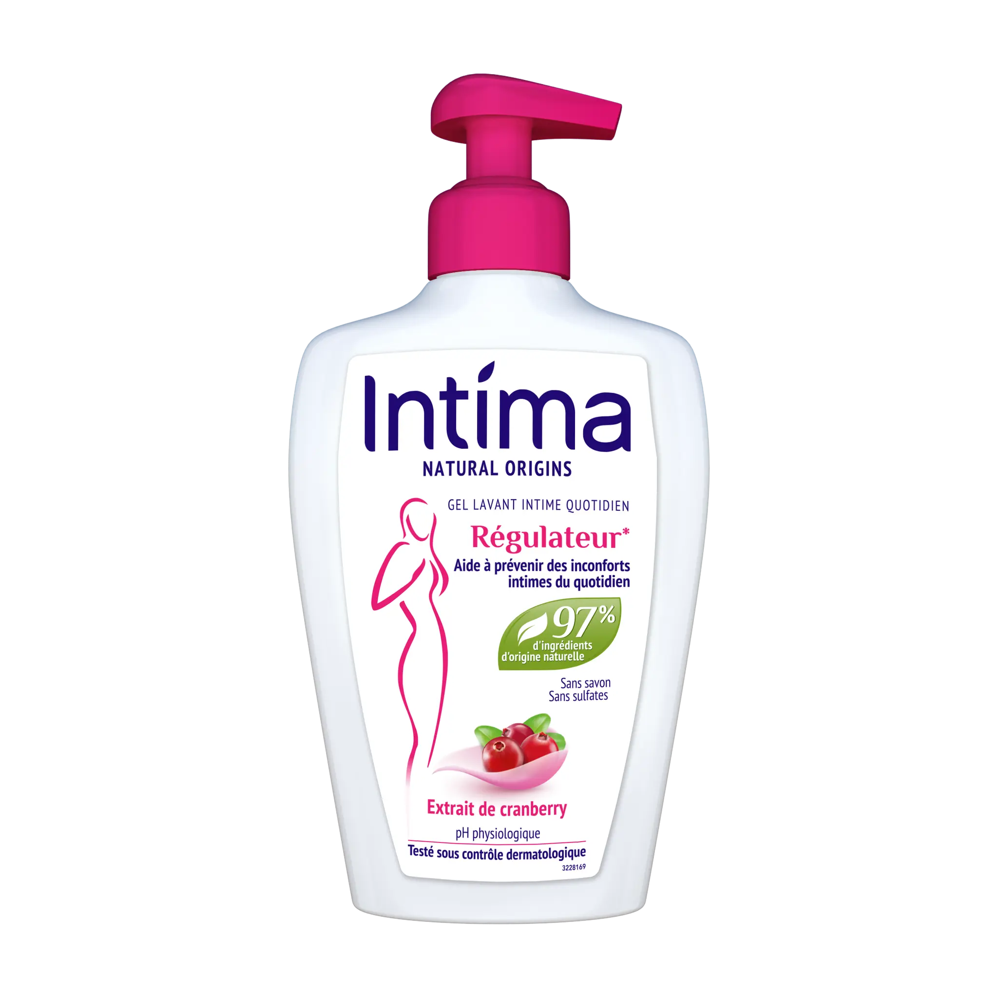INTIMA Gel lavant intime régulateur à l'extrait de cranberry