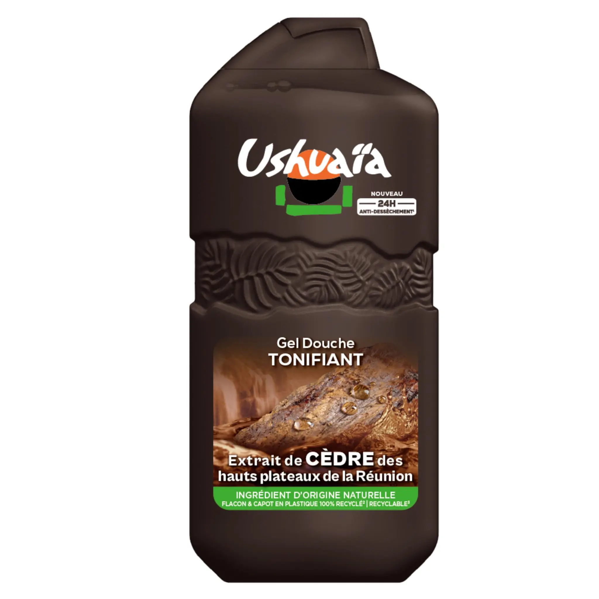 USHUAIA Gel douche tonifiant aux extrait de cèdre des hauts plateaux de la Réunion