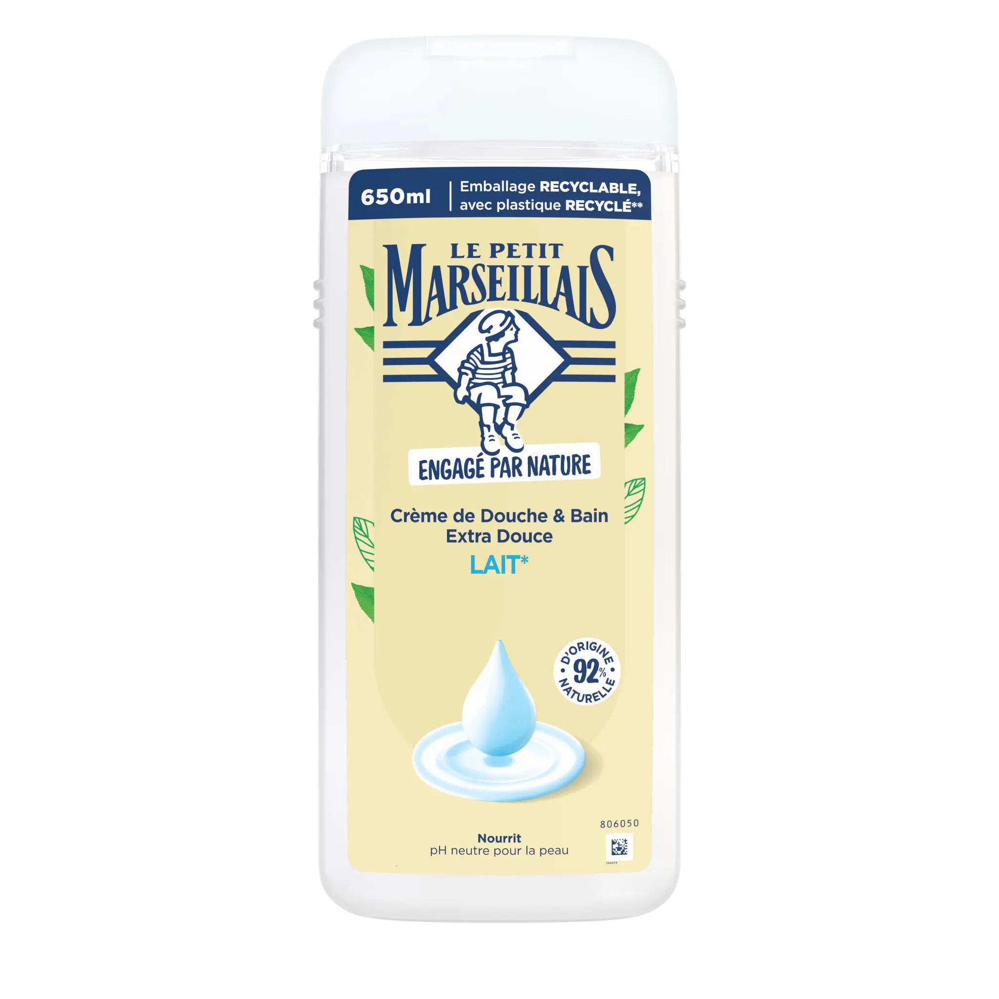 LE PETIT MARSEILLAIS Crème de douche et bain au lait