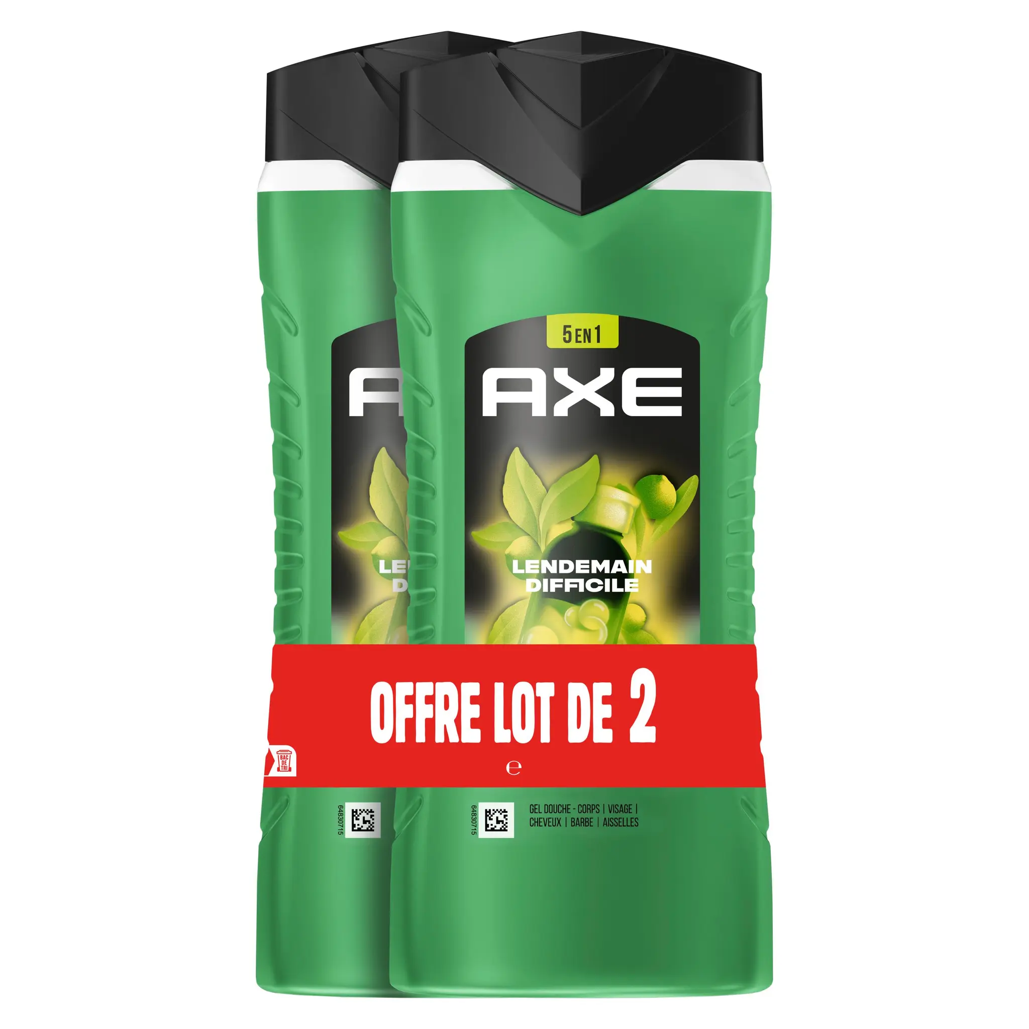 AXE Gel douche 5 en 1 lendemain difficile