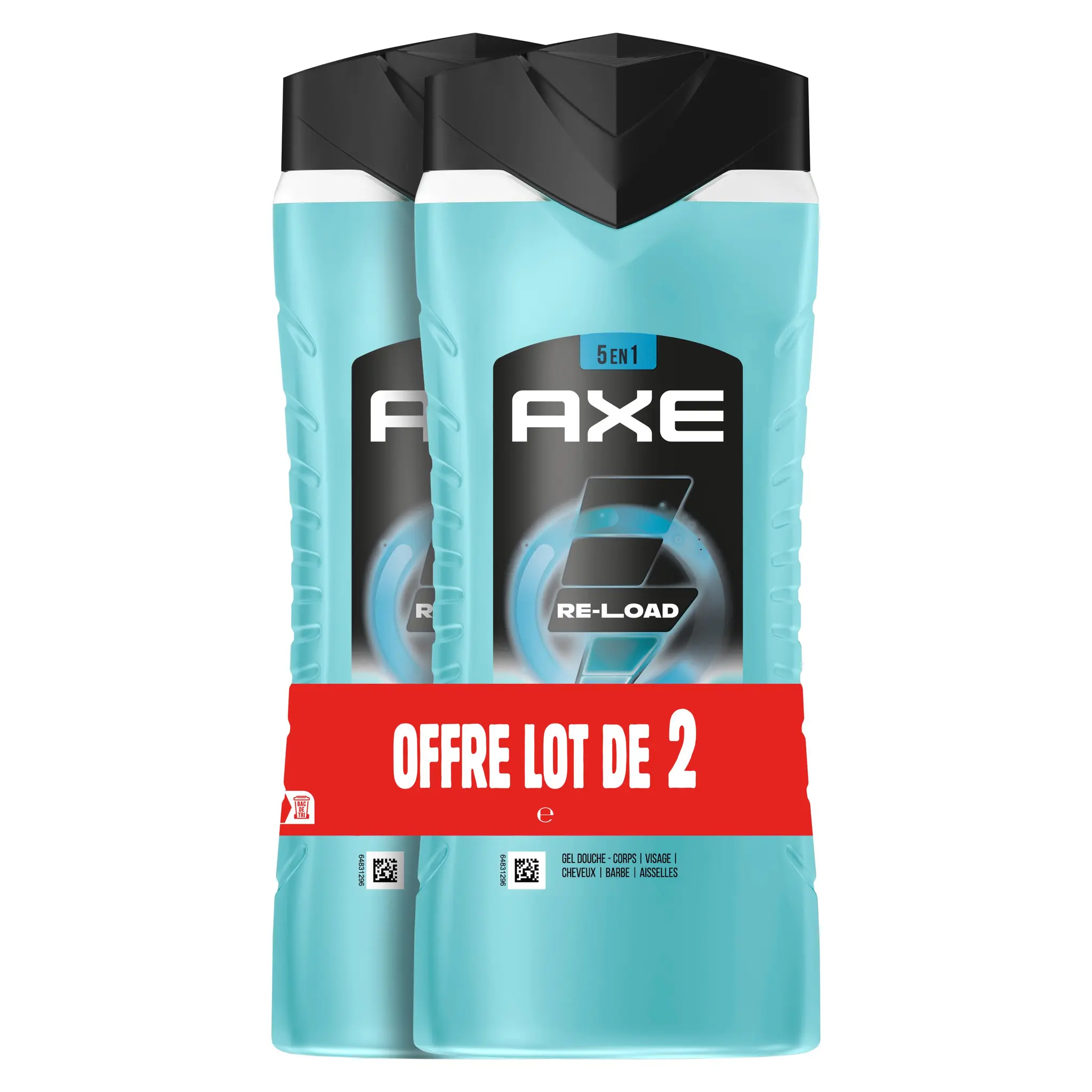 AXE Gel douche 5 en 1 reload