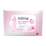 INTIMA Lingettes hygiène intime fraîcheur longue durée à l'extrait d'hamamélis