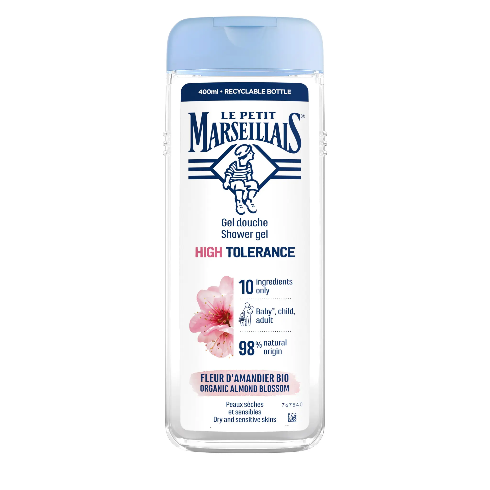 LE PETIT MARSEILLAIS Gel douche adoucissant haute tolérance fleur d'amandier bio peaux sèches et sensibles