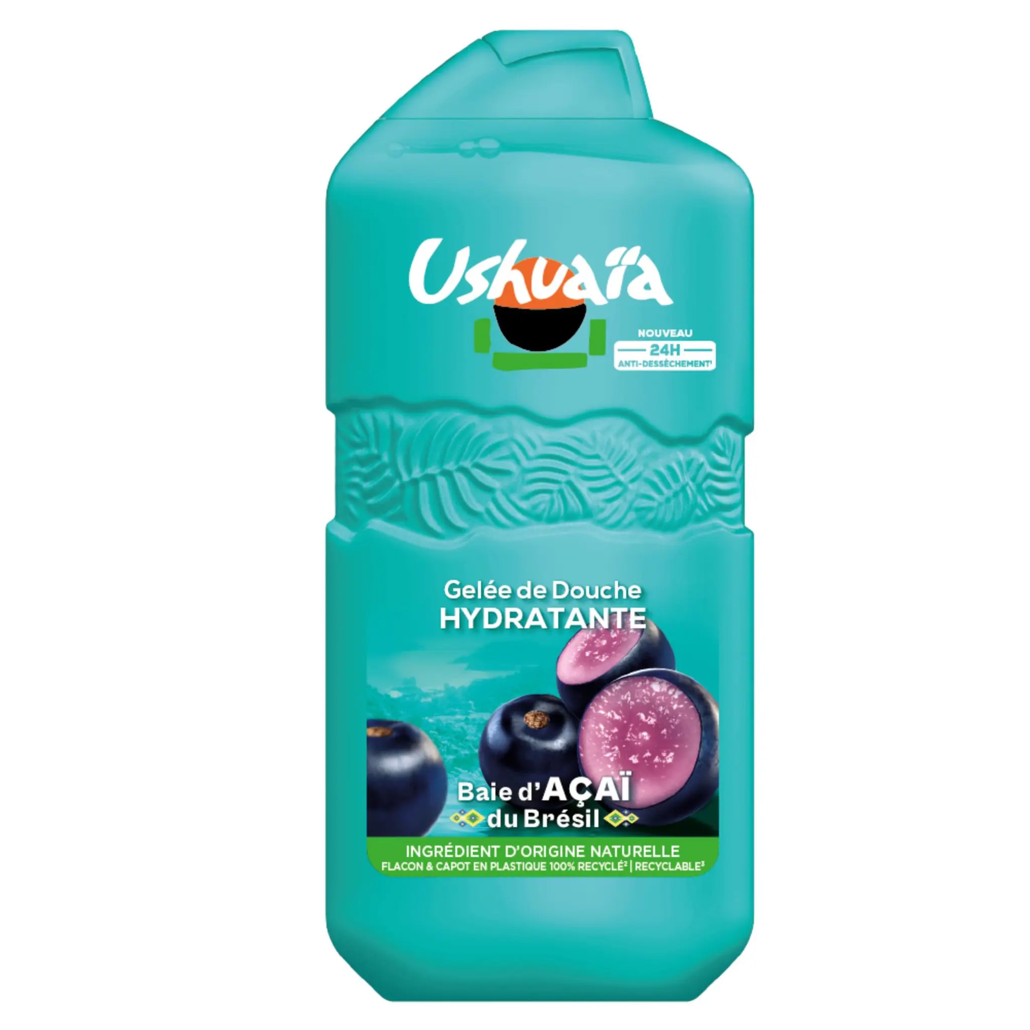USHUAIA Gelée de douche hydratante à la baie d'açaï du Brésil
