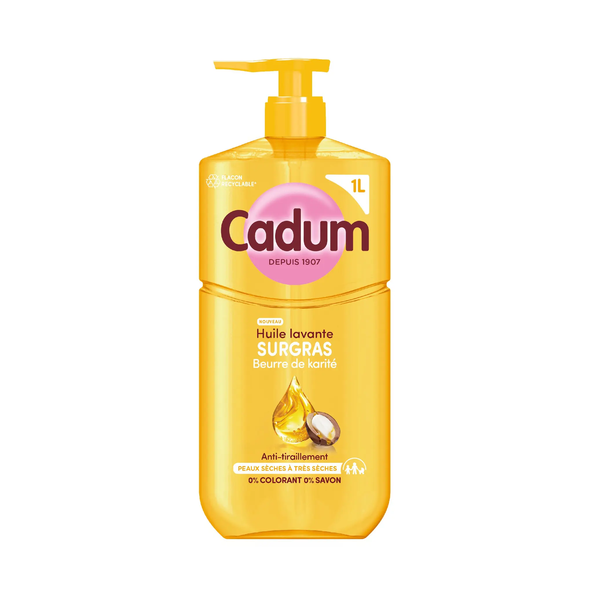 CADUM Huile lavante surgras au beurre de karité