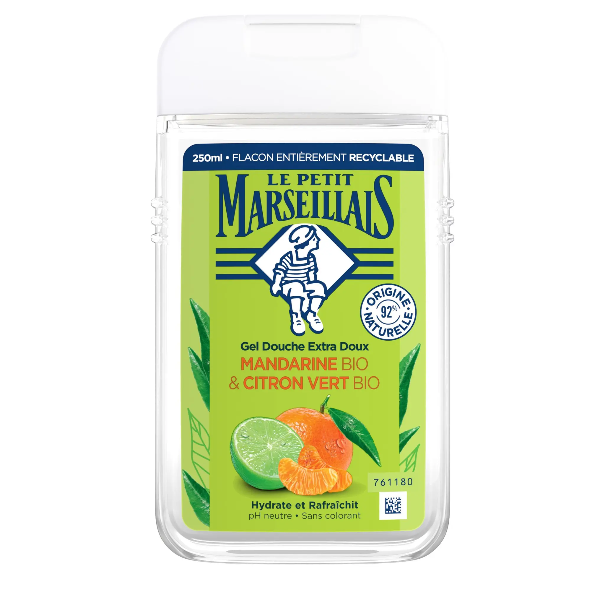 LE PETIT MARSEILLAIS Gel douche extra doux mandarine et citron vert bio