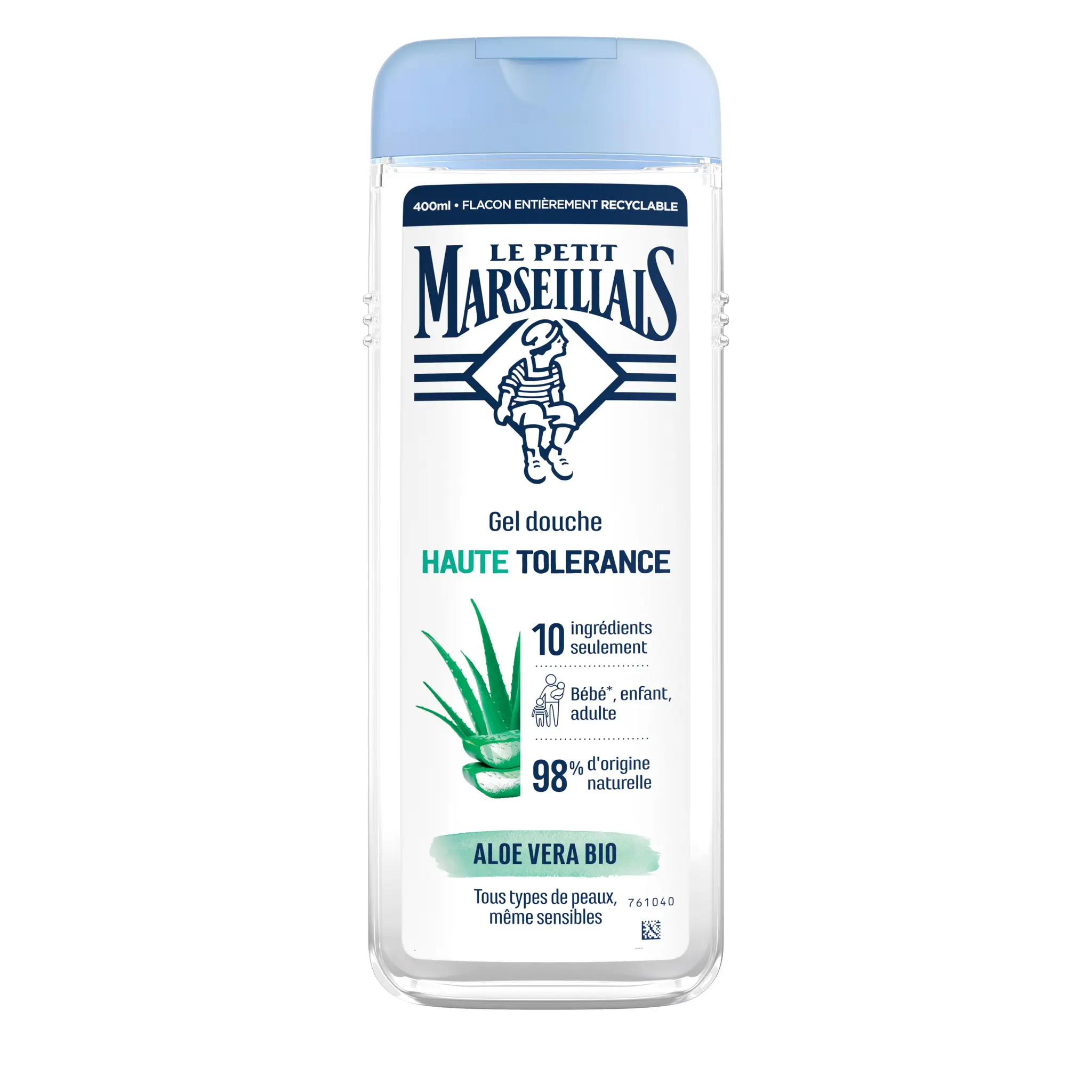 LE PETIT MARSEILLAIS Gel douche hydratant haute tolérance aloe vera bio tous types de peaux