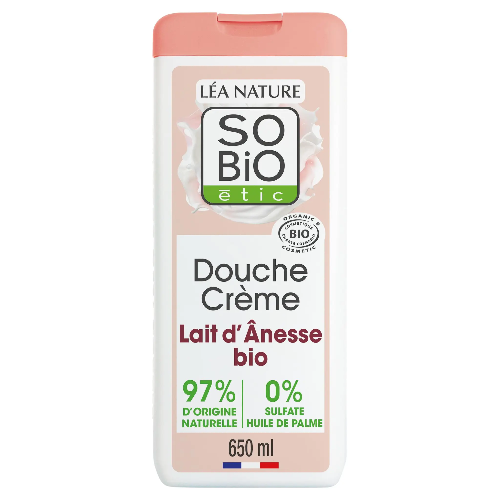 SO BIO ETIC Douche crème bio lait d'ânesse tous types de peaux