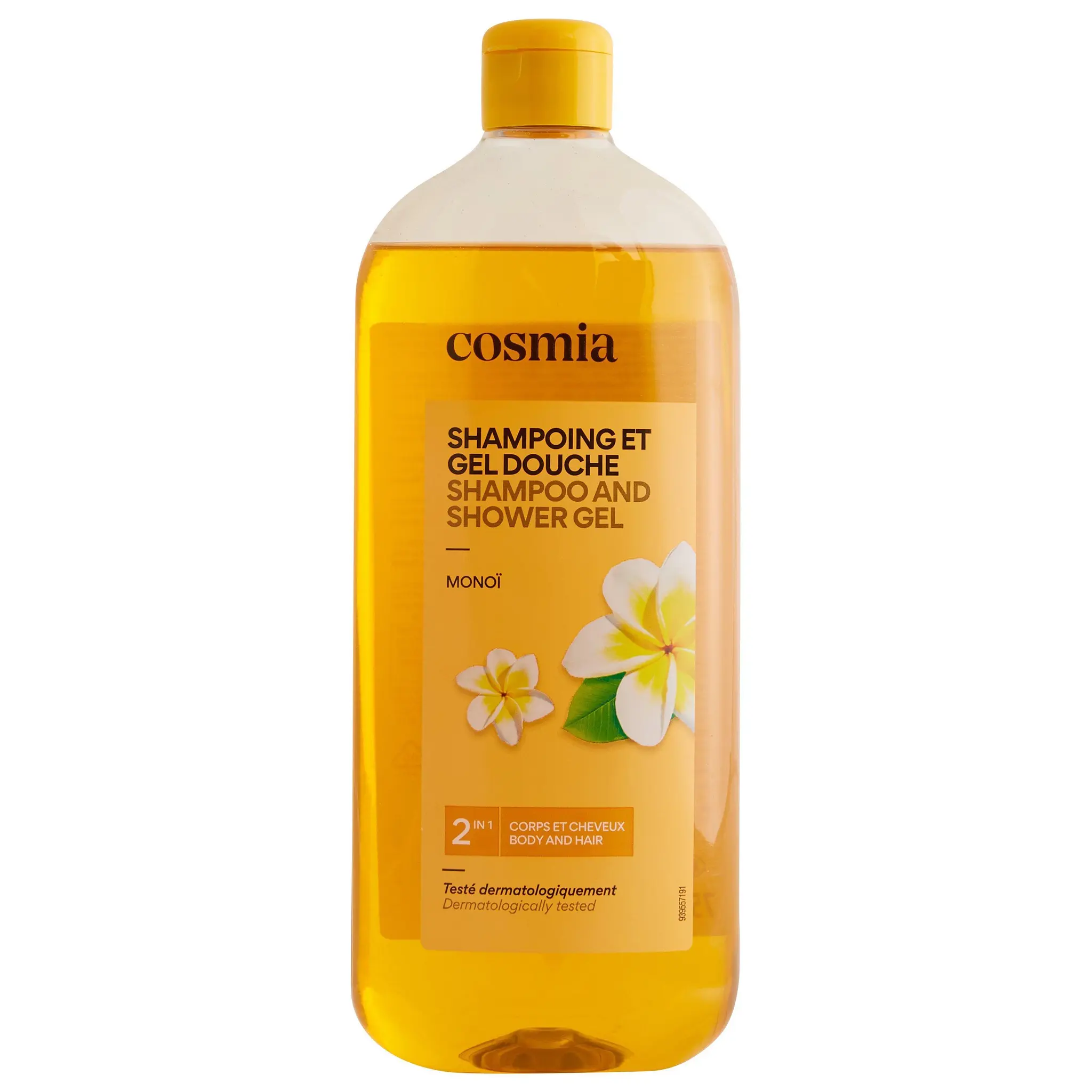 COSMIA Shampooing et Gel douche 2en1 corps et cheveux au monoï