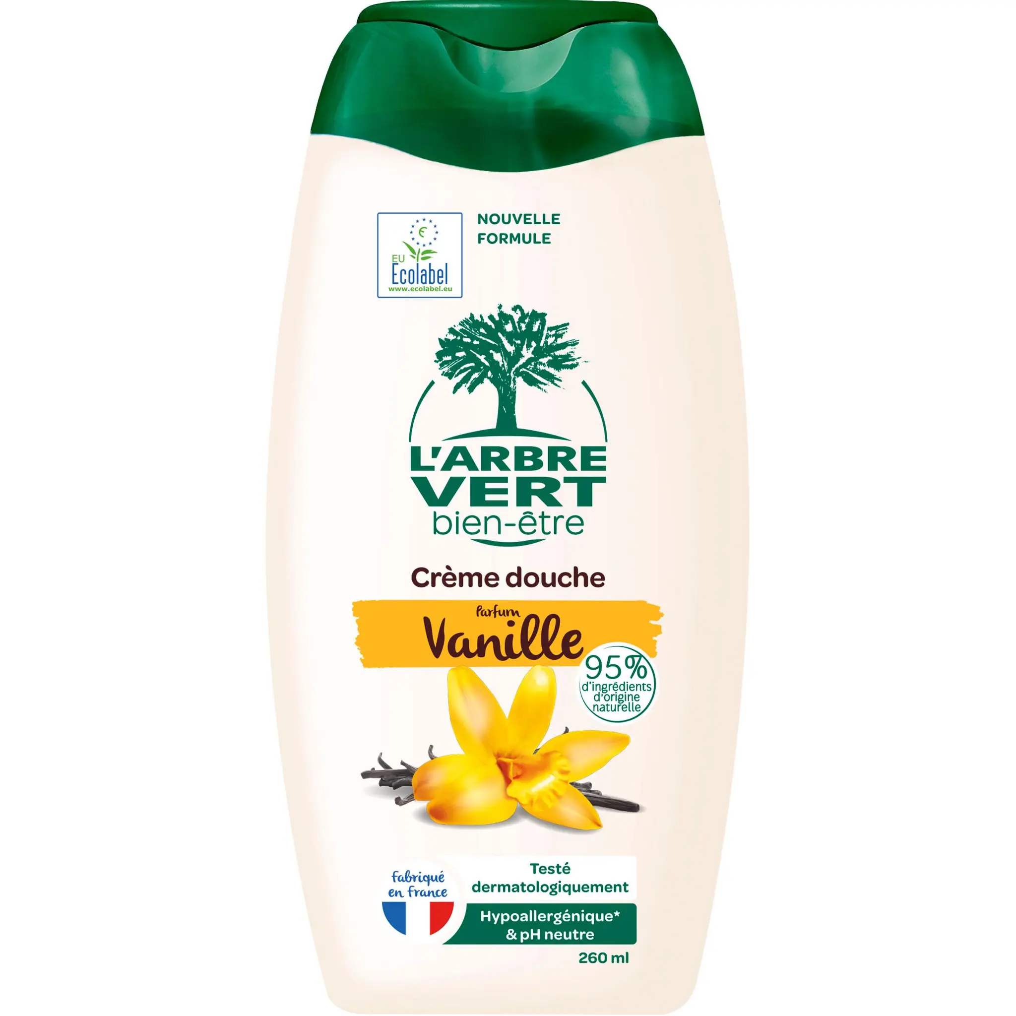 L'ARBRE VERT Crème douche parfum vanille