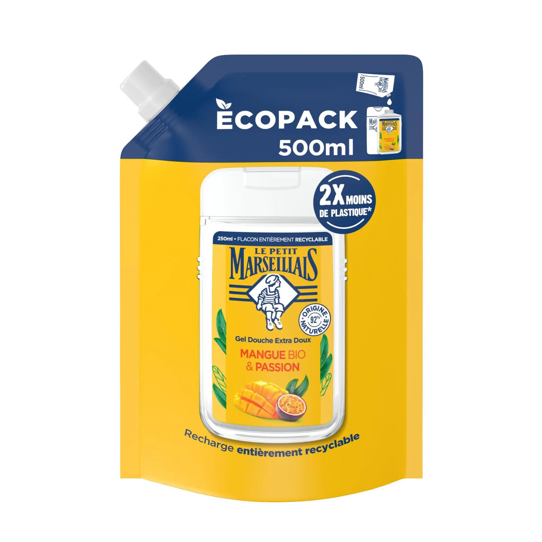 LE PETIT MARSEILLAIS Recharge crème de douche à la mangue et passion