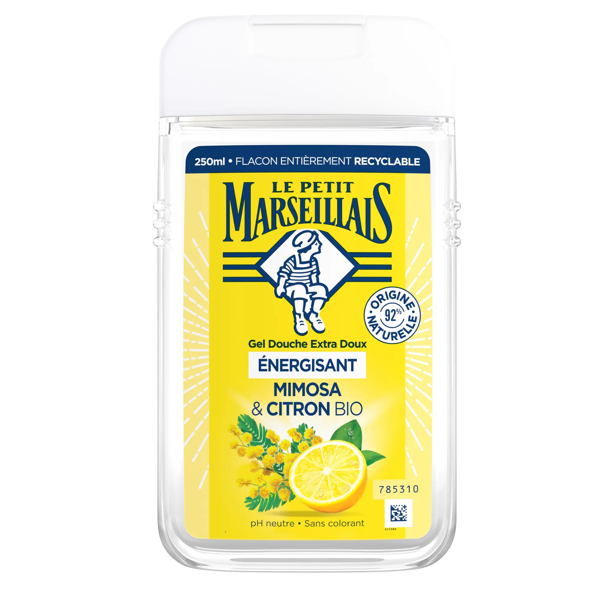 LE PETIT MARSEILLAIS Gel douche extra doux énergisant mimosa et citron bio