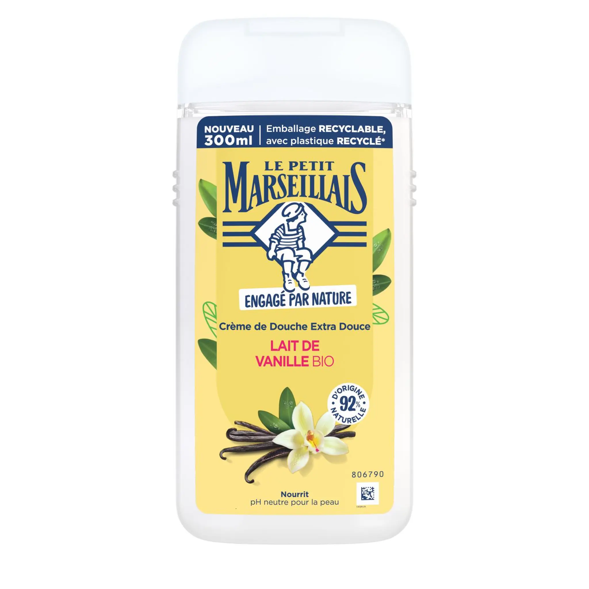 LE PETIT MARSEILLAIS Crème de douche lait de vanille bio