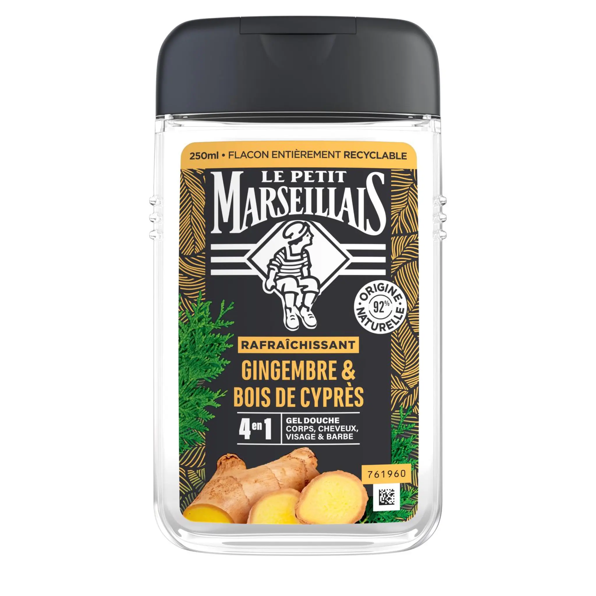 LE PETIT MARSEILLAIS Gel douche rafraichissant gingembre et bois de cyprès