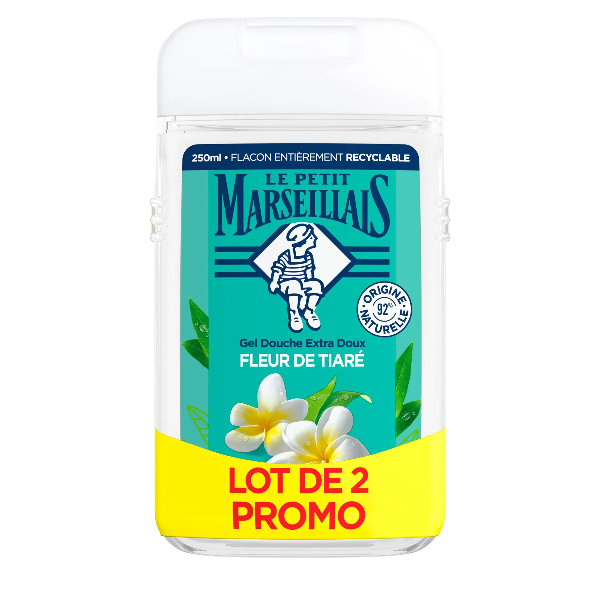 LE PETIT MARSEILLAIS Gel douche extra doux fleur de tiaré
