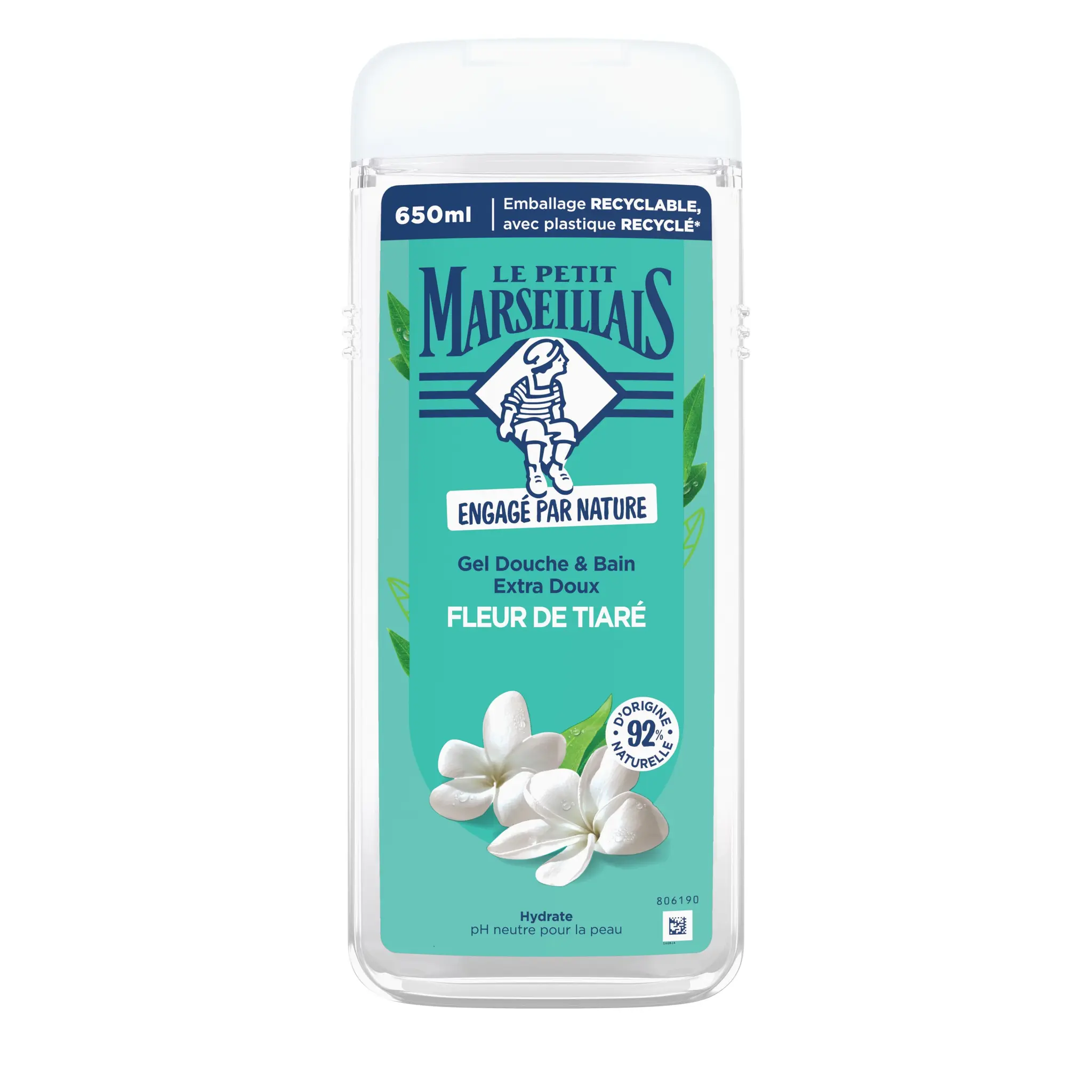 LE PETIT MARSEILLAIS Gel douche et bain fleur de tiaré