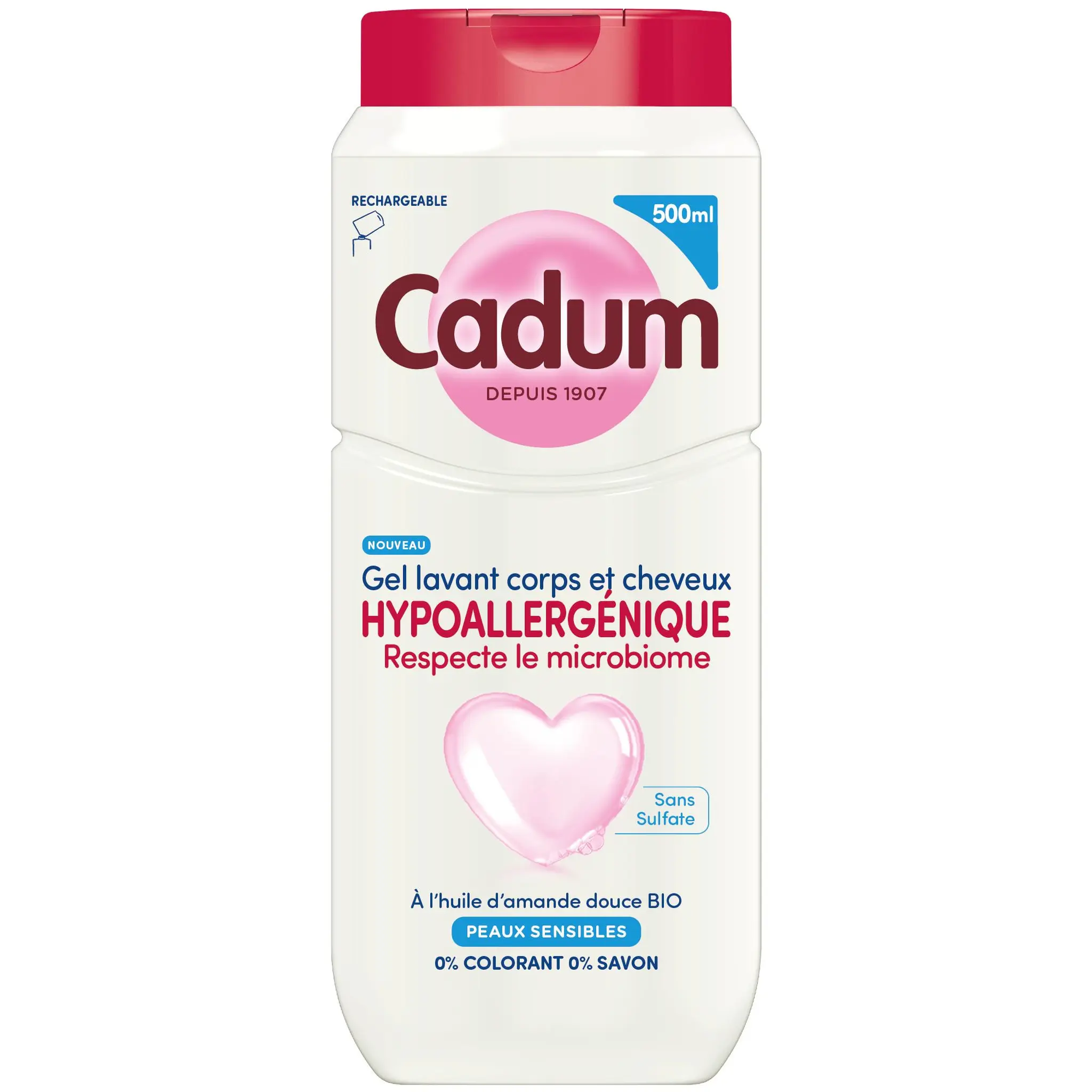 CADUM Gel lavant corps et cheveux hypoallergénique