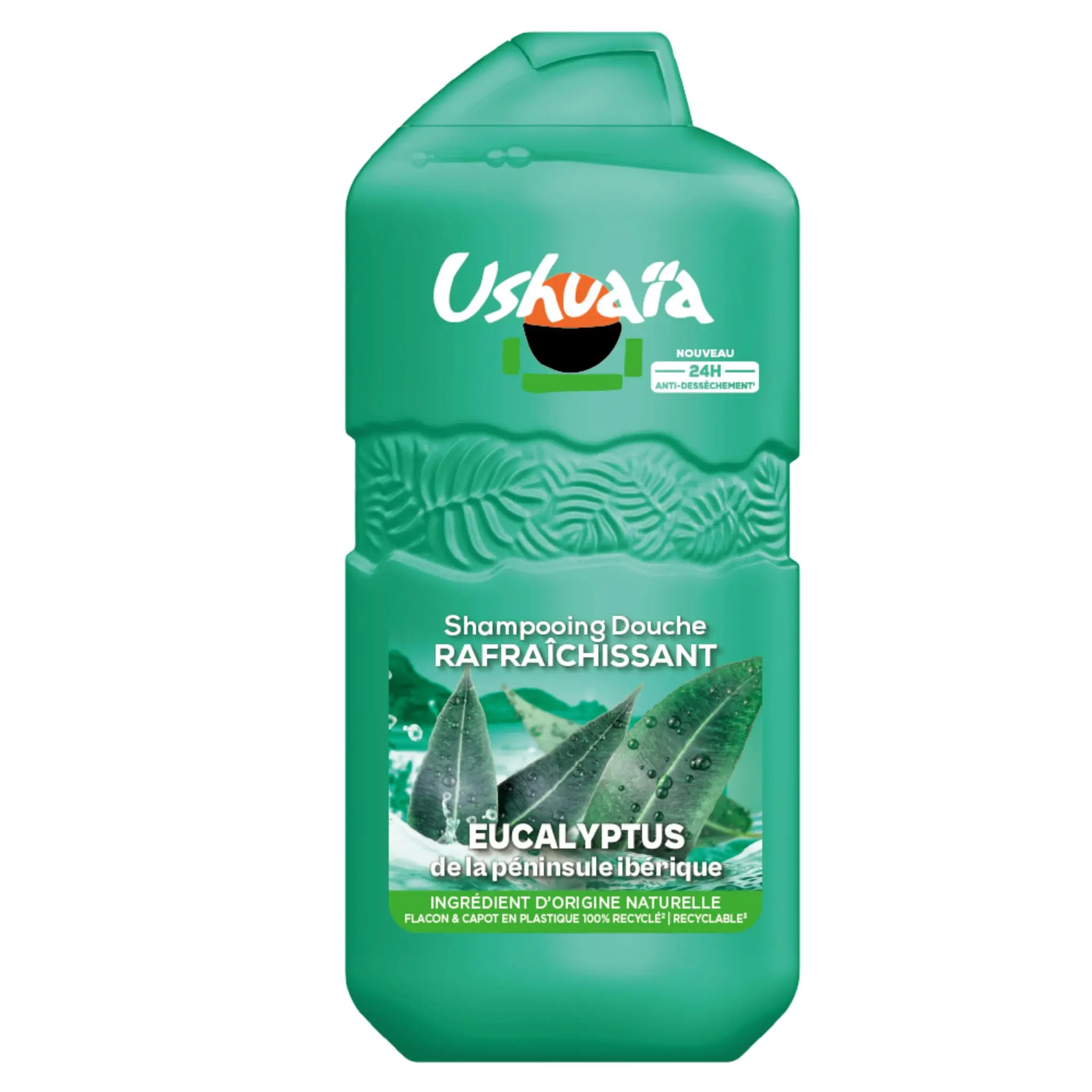 USHUAIA Shampooing douche rafraîchissant à l'eucalyptus de la péninsule ibérique