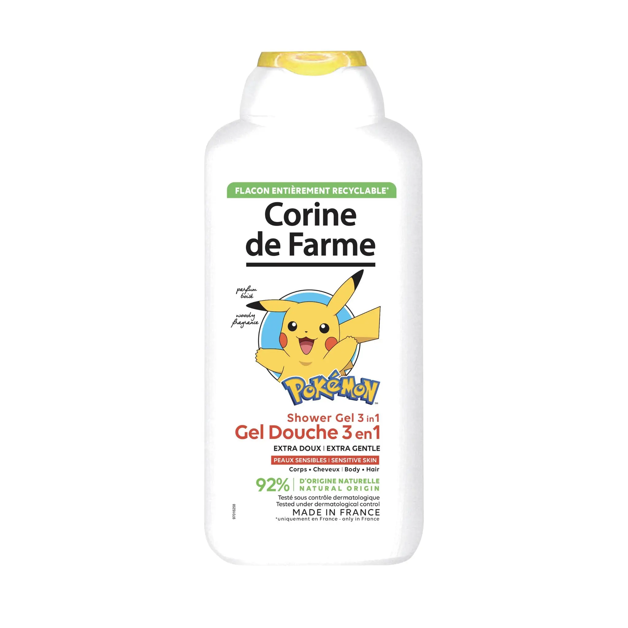 CORINE DE FARME Gel douche 3en1 enfant Pokemon