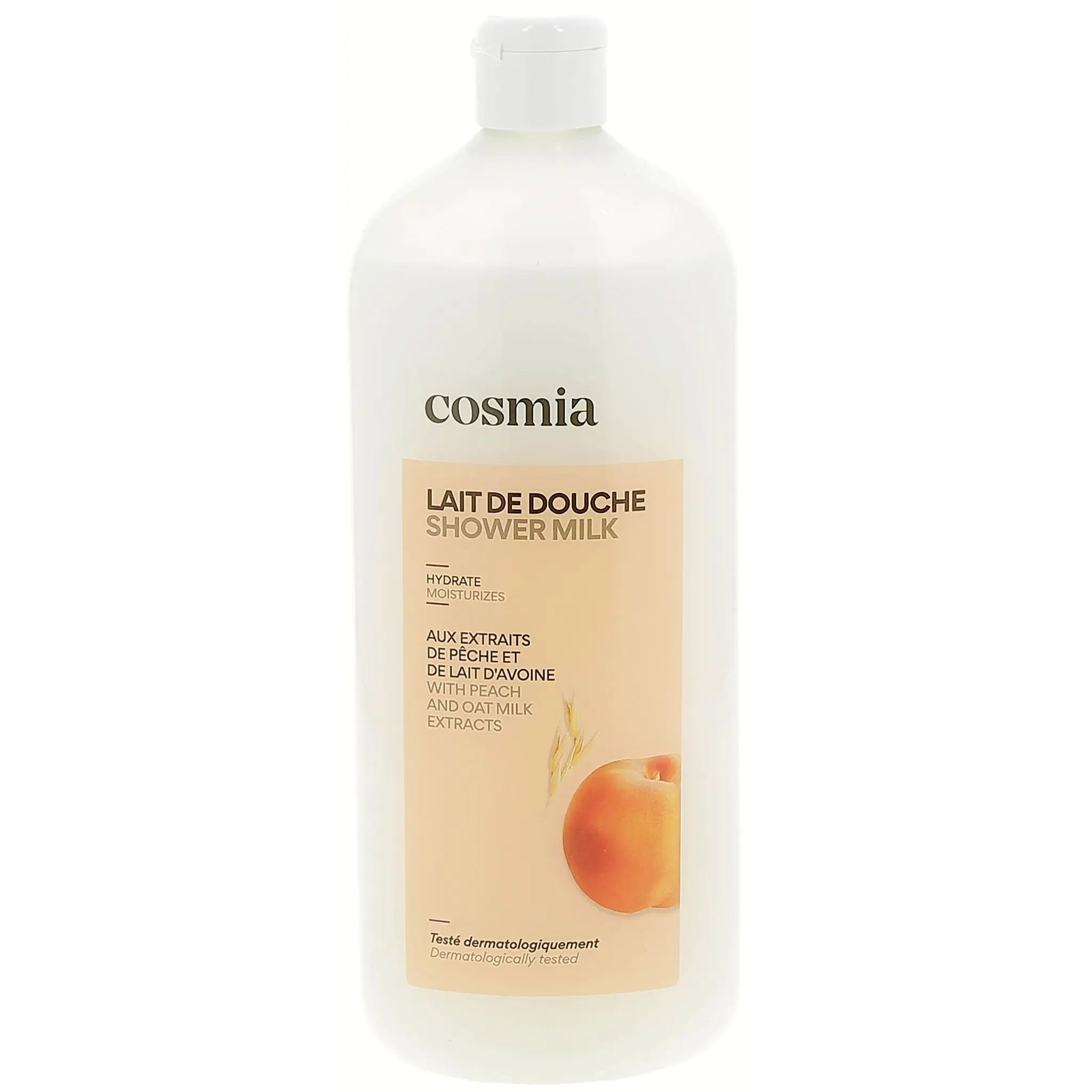 COSMIA Gel douche lait aux extraits de pêche et de lait d'avoine
