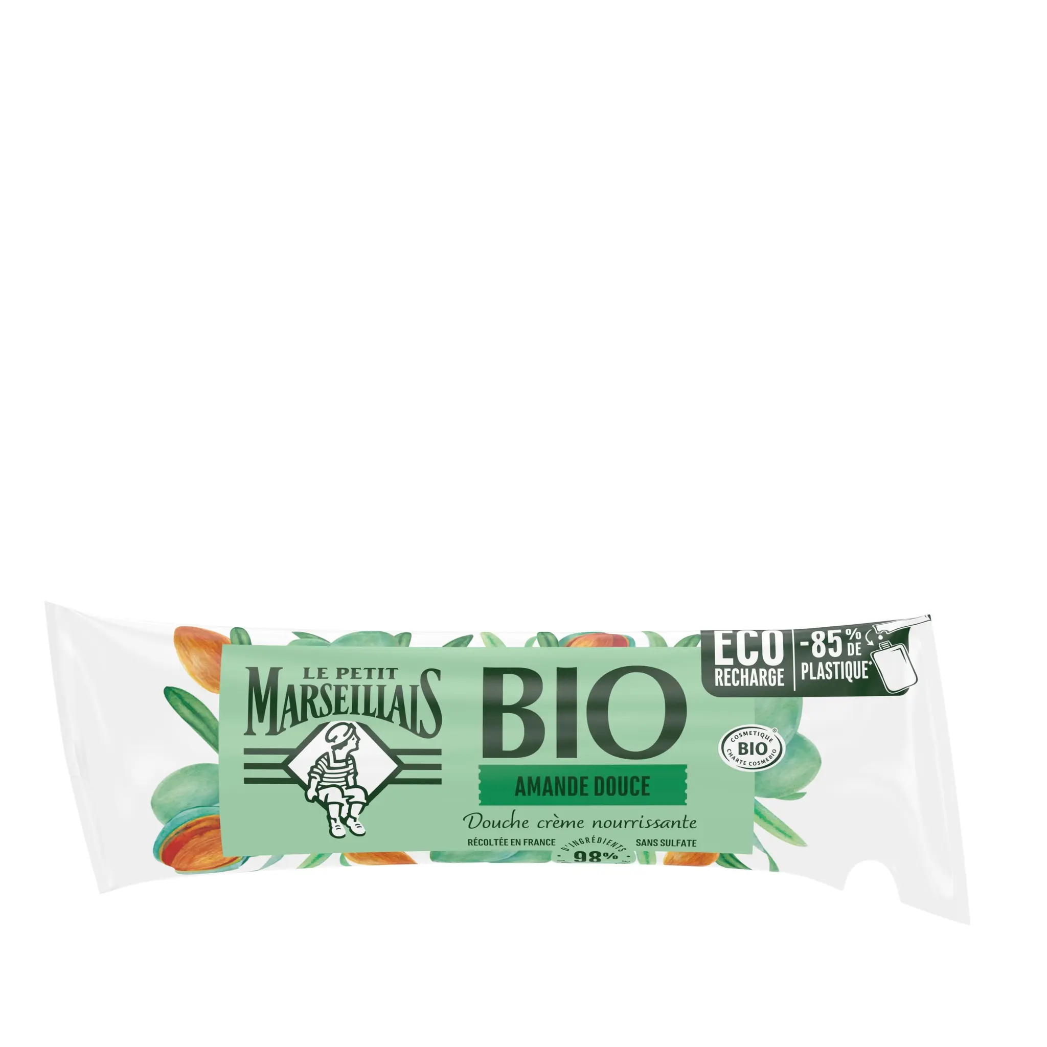 LE PETIT MARSEILLAIS Recharge crème de douche bio nourrissante amande douce