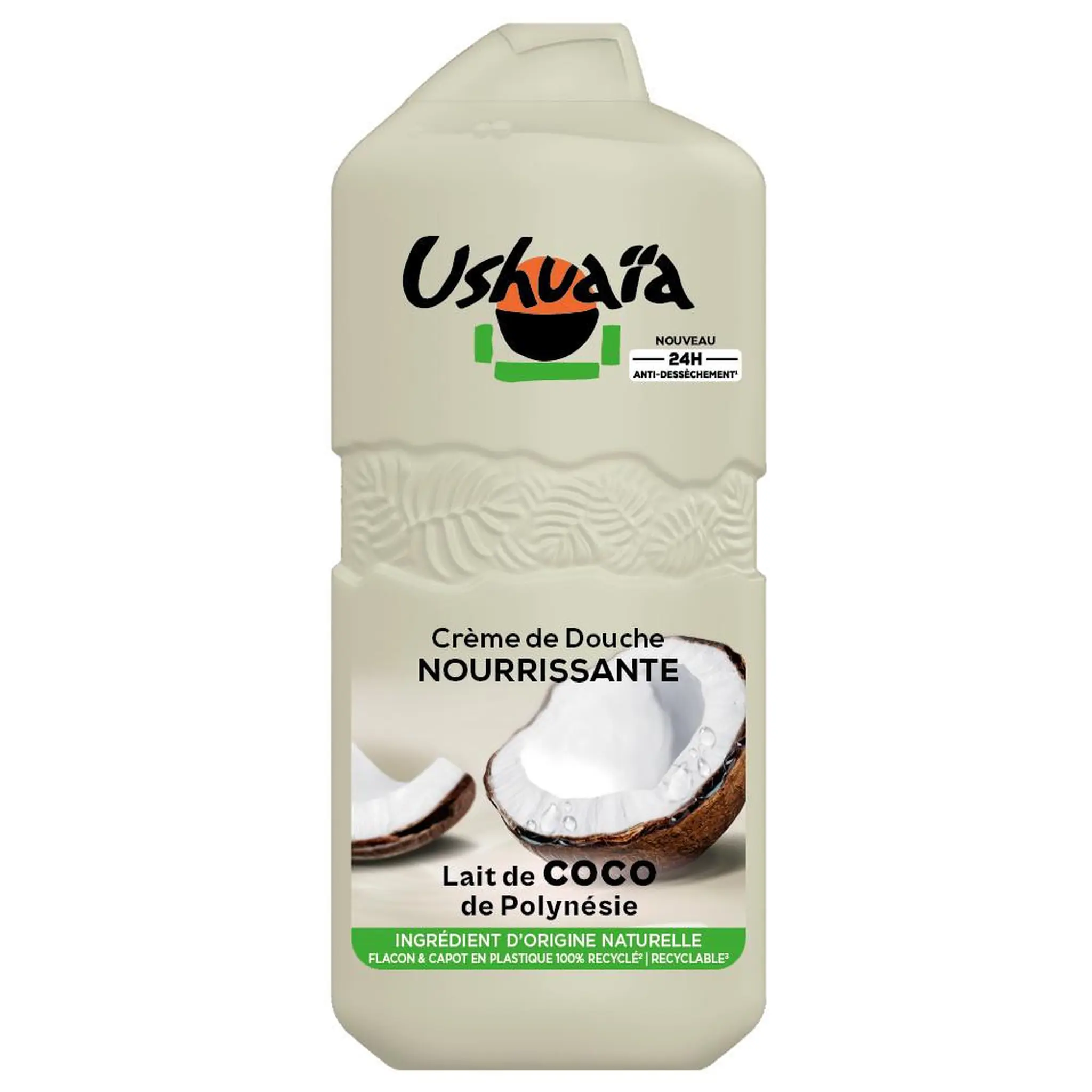 USHUAIA Crème de douche nourrissante au lait de coco de Polynésie