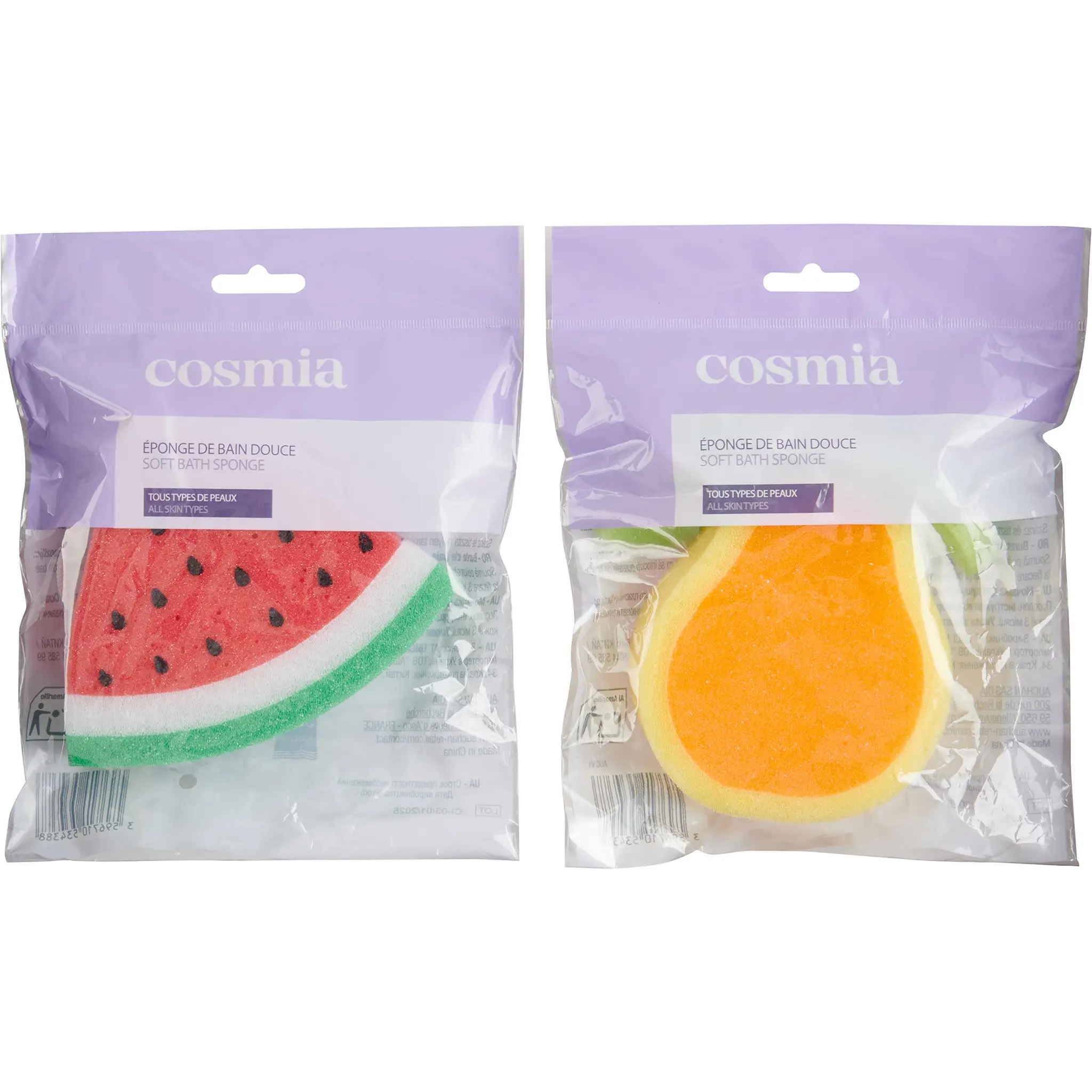 COSMIA Éponge de bain douce