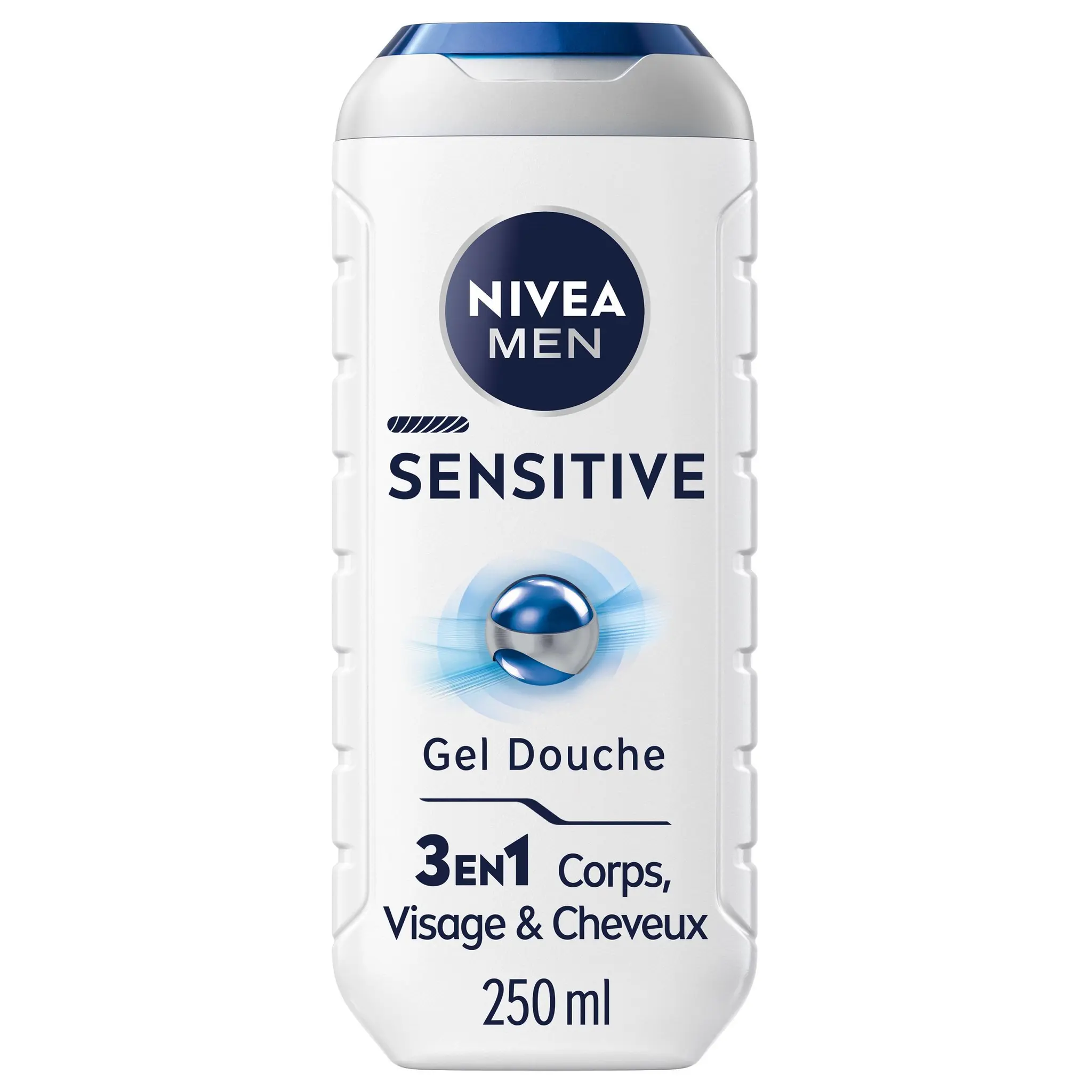NIVEA MEN Sensitive Gel douche 3en1 corps visage & cheveux