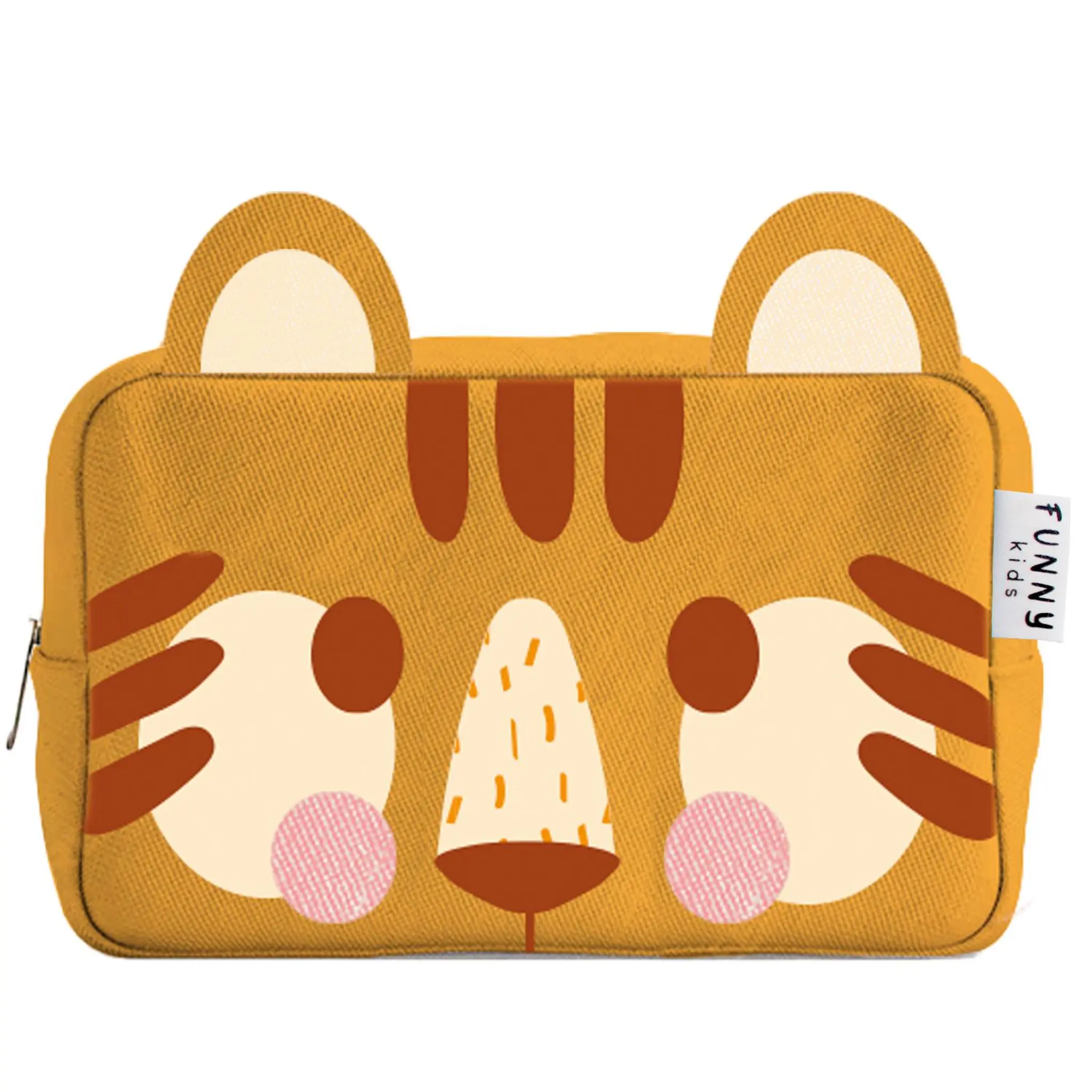 FRENCH TENDANCE Funny Kids Trousse de toilette tigre 20cmx13cmx8cm
