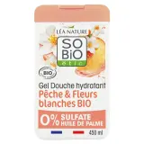 SO BIO ETIC Gel douche hydratant pêche & fleurs blanches bio